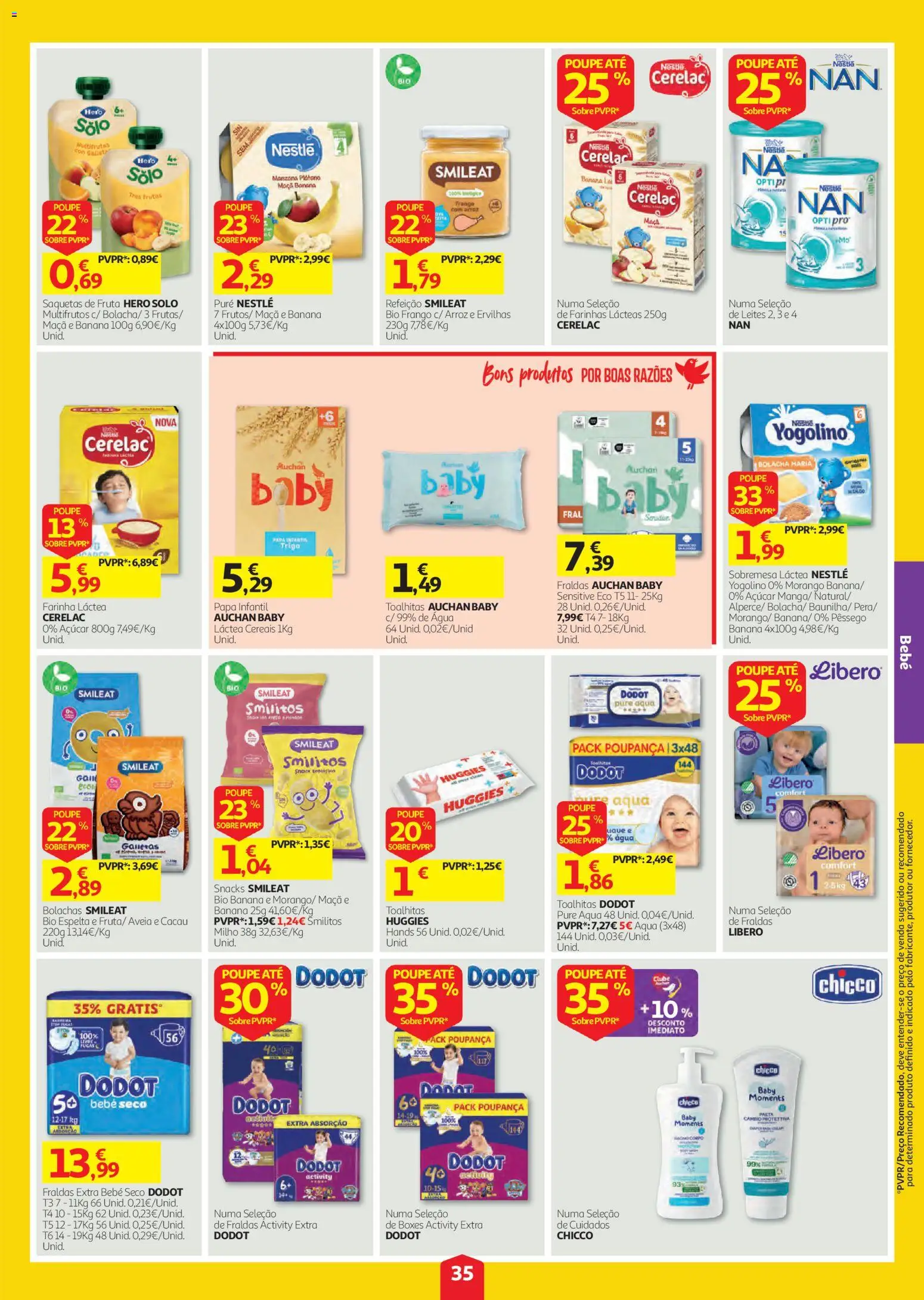 Auchan folheto │ válido de 01/10/2026 | Página: 35 | Produtos: Farinha láctea, Cacau, Nestlé, Arroz