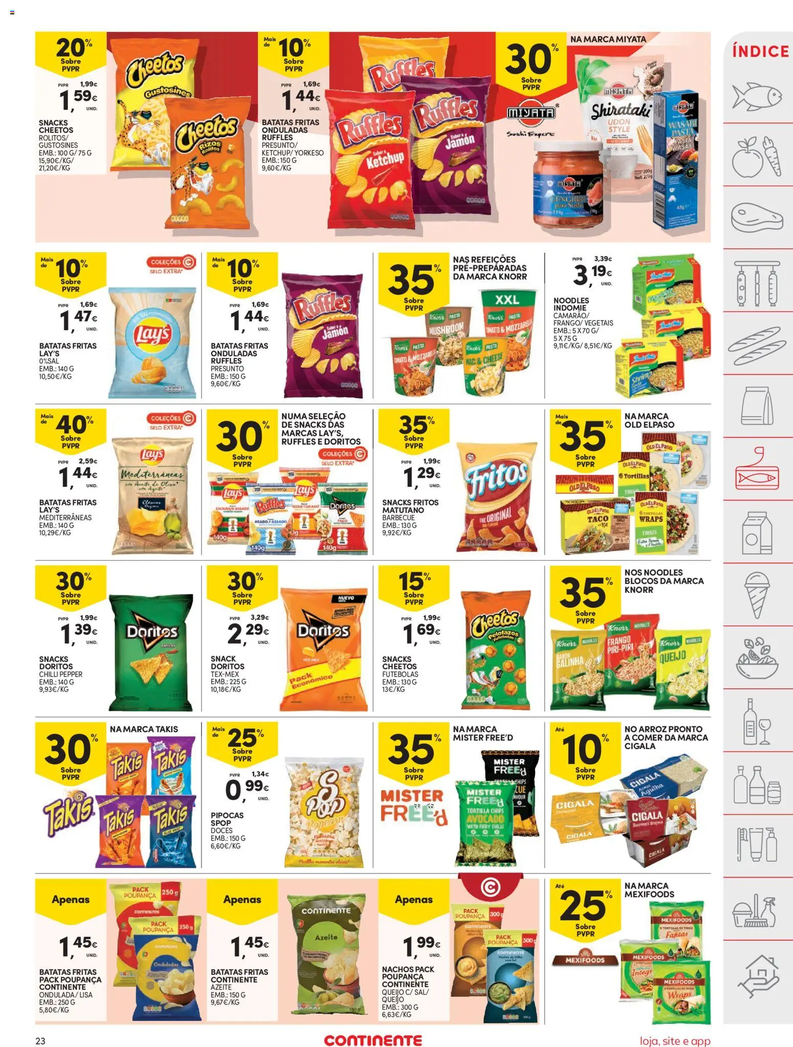 Continente folheto │ válido de 09.06.2026 | Página: 23 | Produtos: Frango, Queijo, Doces, Ketchup