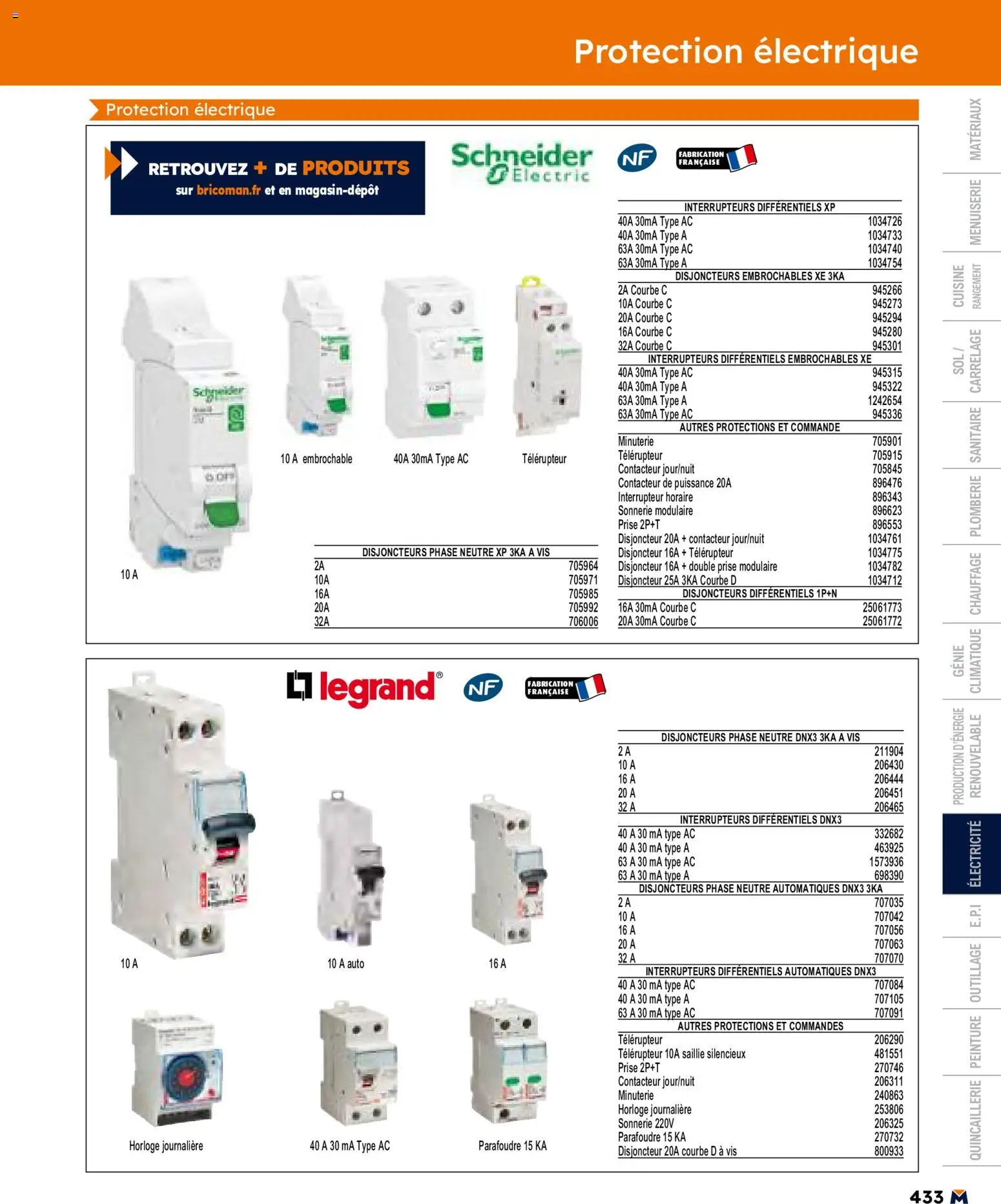 {H1} | Page: 433 | Produits: Interrupteur, Disjoncteur, Prise