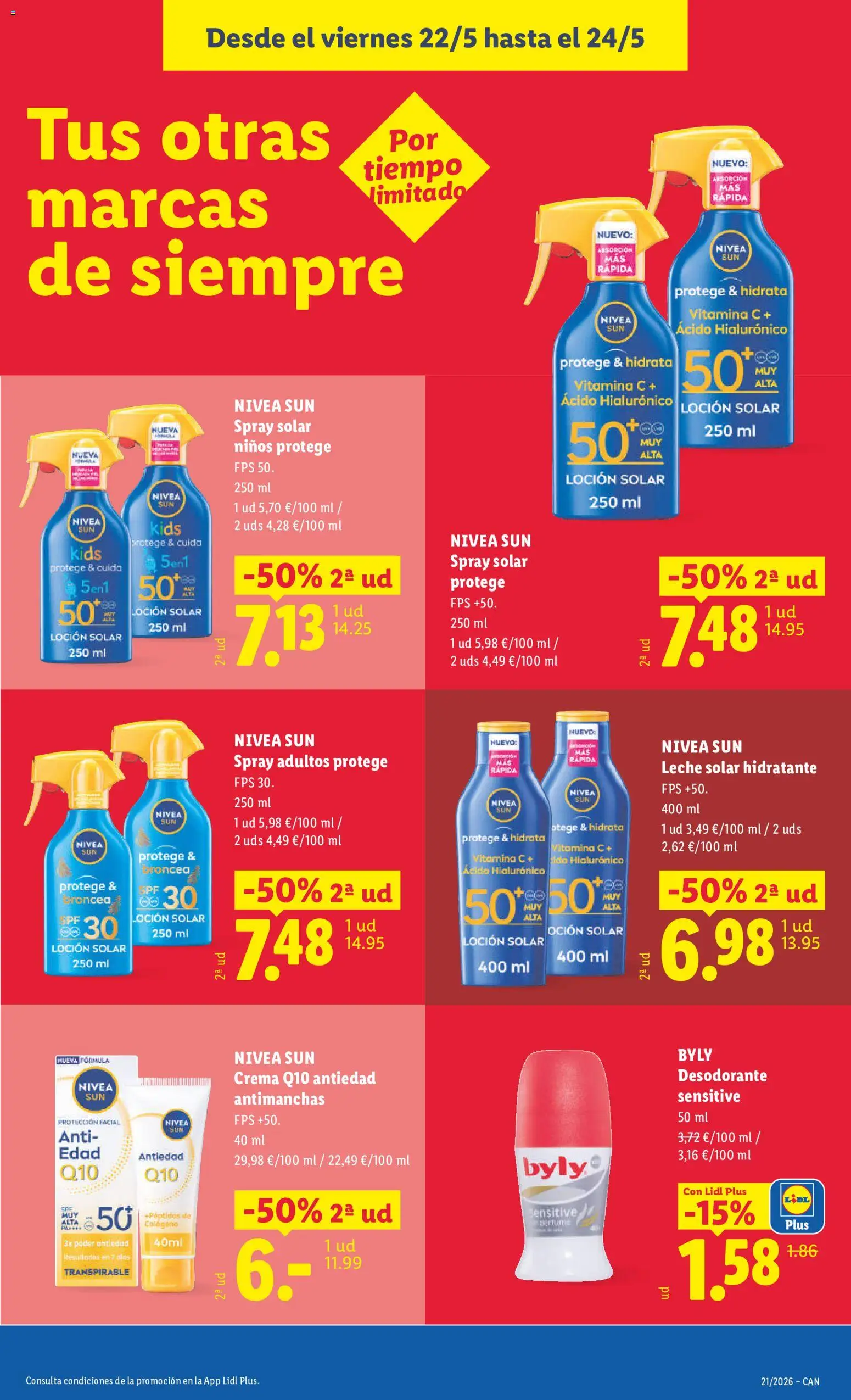 Lidl folleto │ válido desde el 18.05.2026 | Página: 43 | Productos: Perfume, Spray solar, Desodorante, Crema