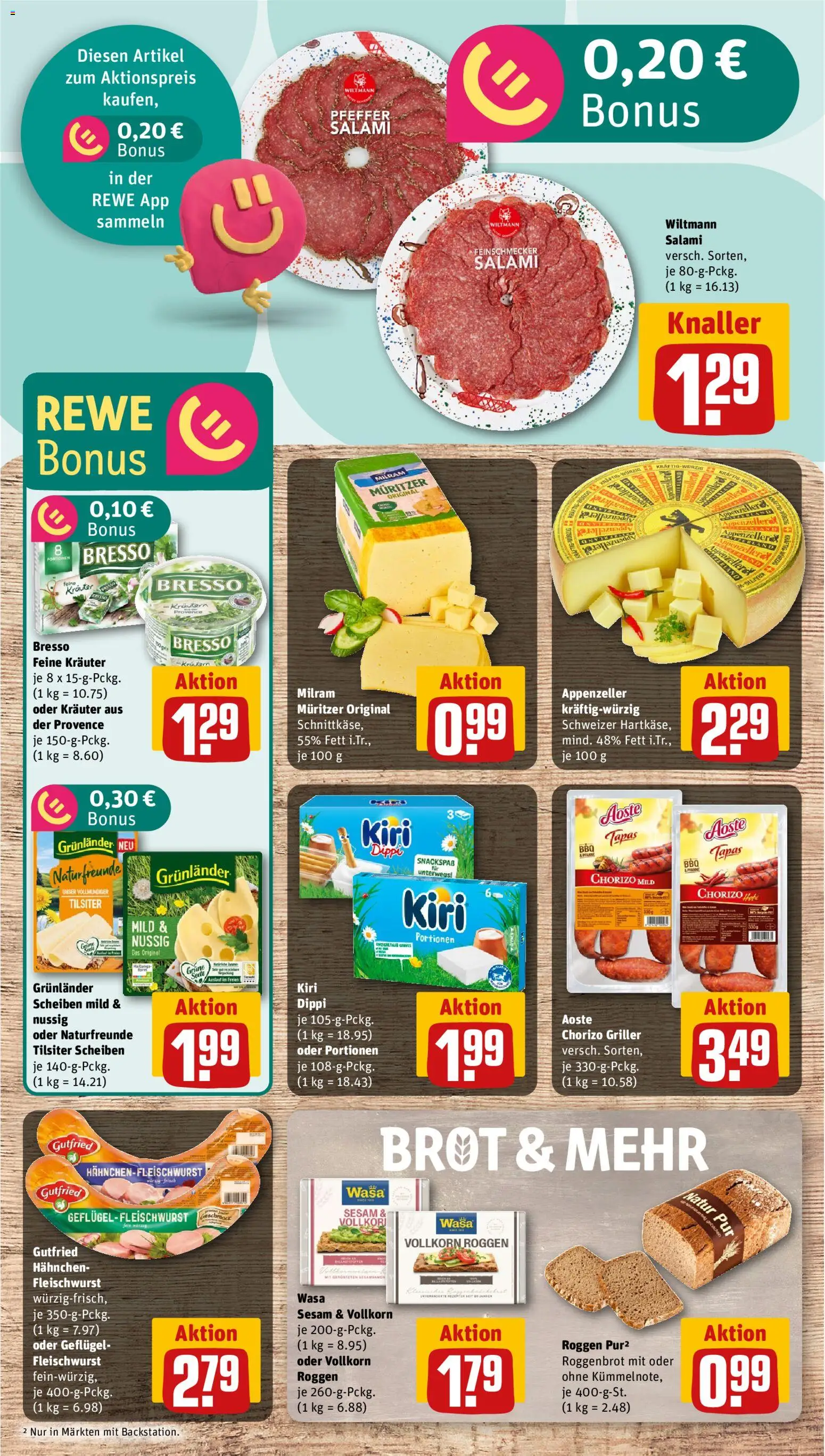 Rewe Prospekt – gültig ab 01.06.2026 | Seite: 9 | Produkte: Bresso, Pfeffer, Salami, Griller