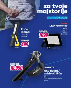 Okov katalog Za tvoje majstorije - pregled Okov kataloga - važi od 03.09.2026 | Strana: 5 | Proizvode: Usisivač, Led, Lampa, Baterije