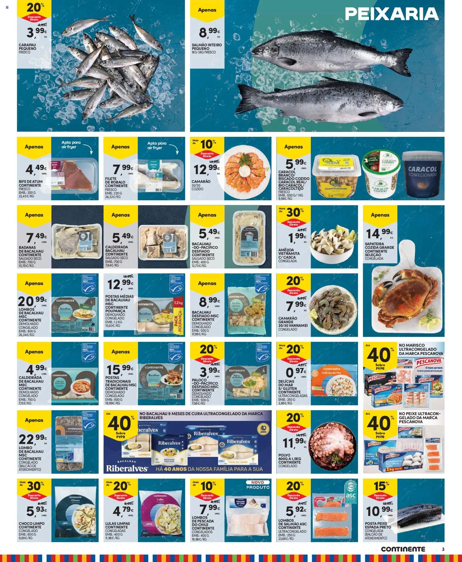 Continente Madeira │ válido de 18/08/2026 | Página: 3 | Produtos: Polvo, Lombo, Peixe, Filete