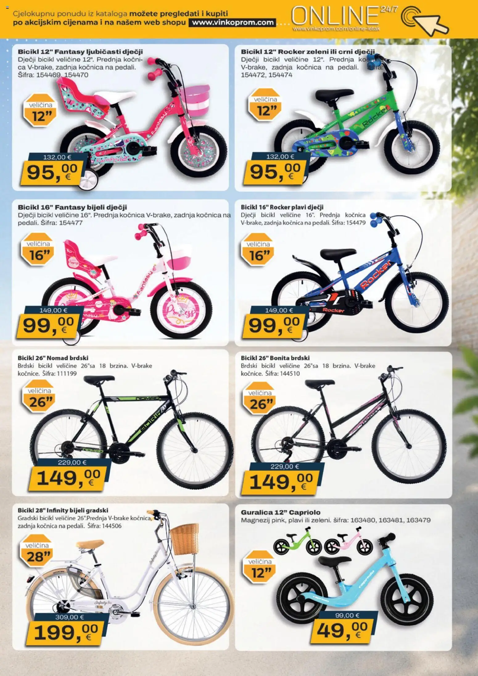 Vinkoprom katalog | vrijedi od 06.08.2026 | Stranica: 7 | Proizvodi: Bicikl