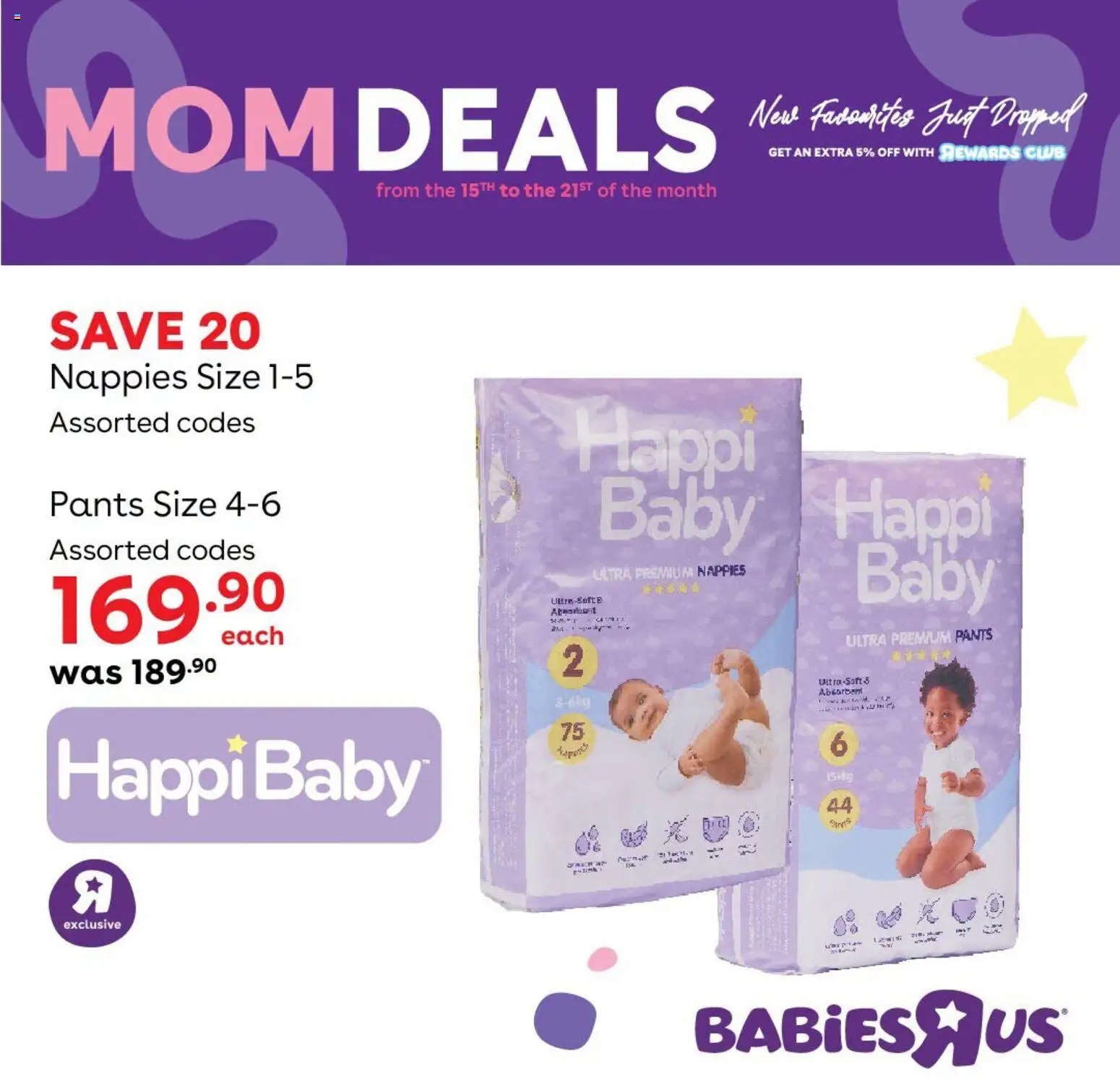 New Babies R Us catalogue – valid from 15/10/2026 | Page: 3 | Products: Pants, Nappies