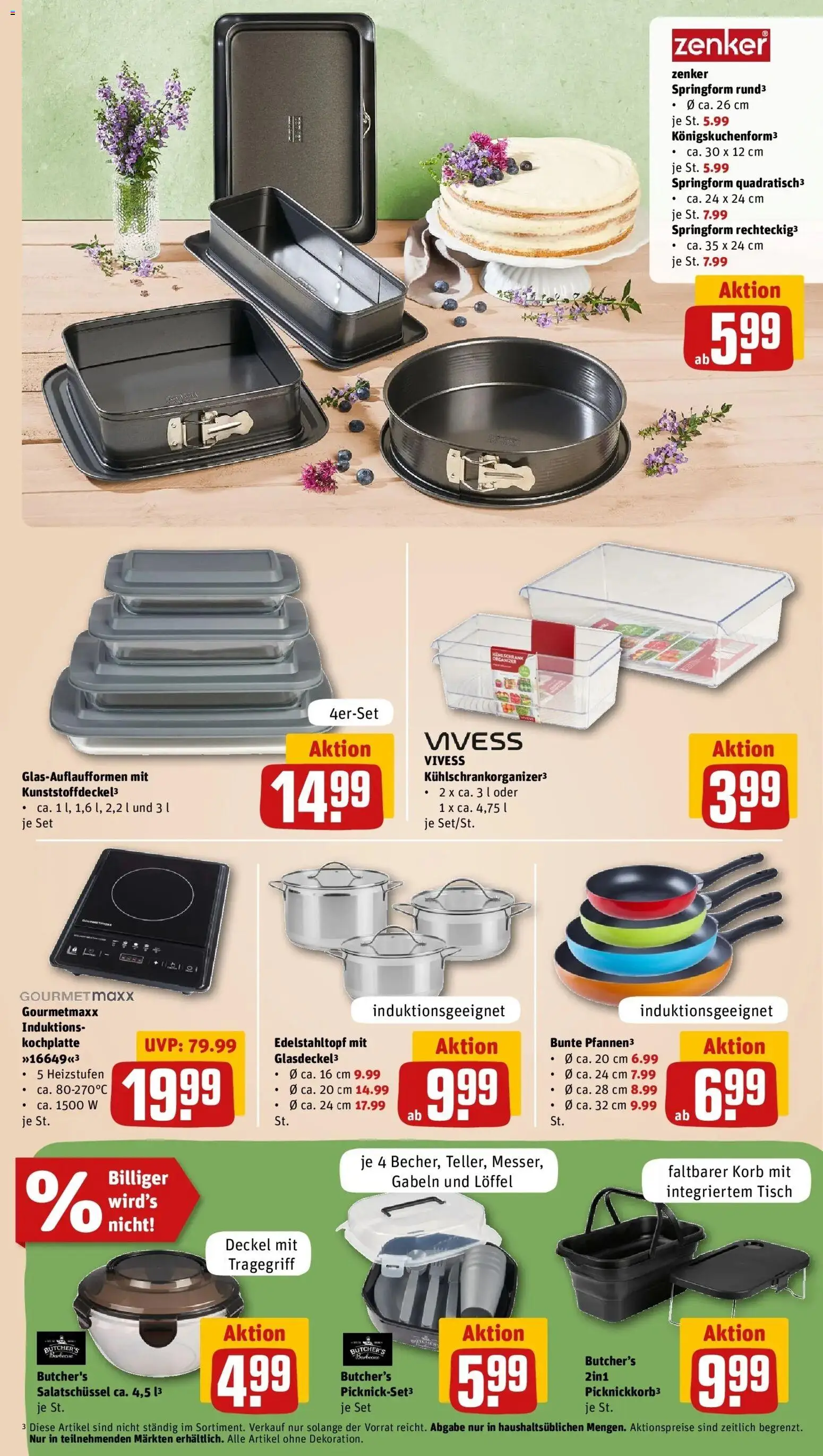 REWE Prospekt ab 24.08.2026 zum Blättern » Angebote | Seite: 31 | Produkte: Tisch, Korb, Kochplatte