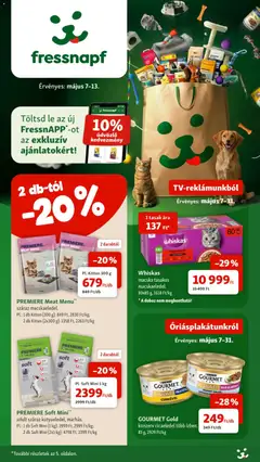 Fressnapf akciós újság - amely érvényes a következő dátumtól: 07.05.2026