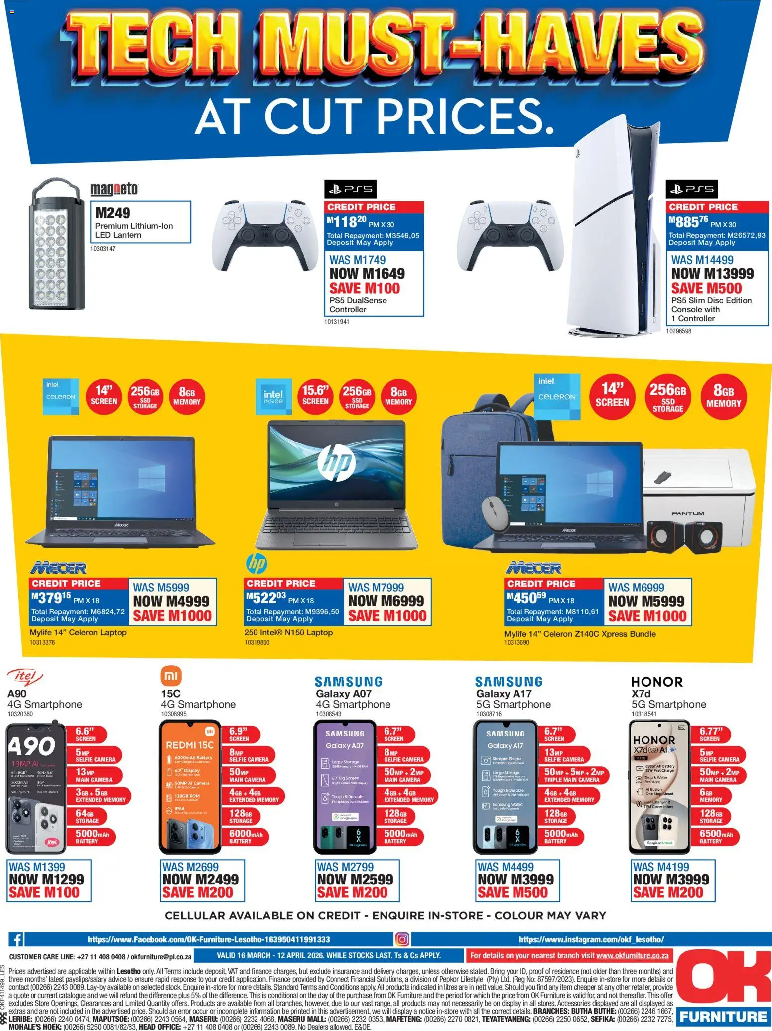 New OK Furniture catalogue – valid from 16.03.2026 | Page: 12 | Products: Camera, Wallet, Battery, Charger
