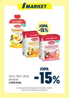 S-market-mainoslehti voimassa 29/07/2026 alkaen
