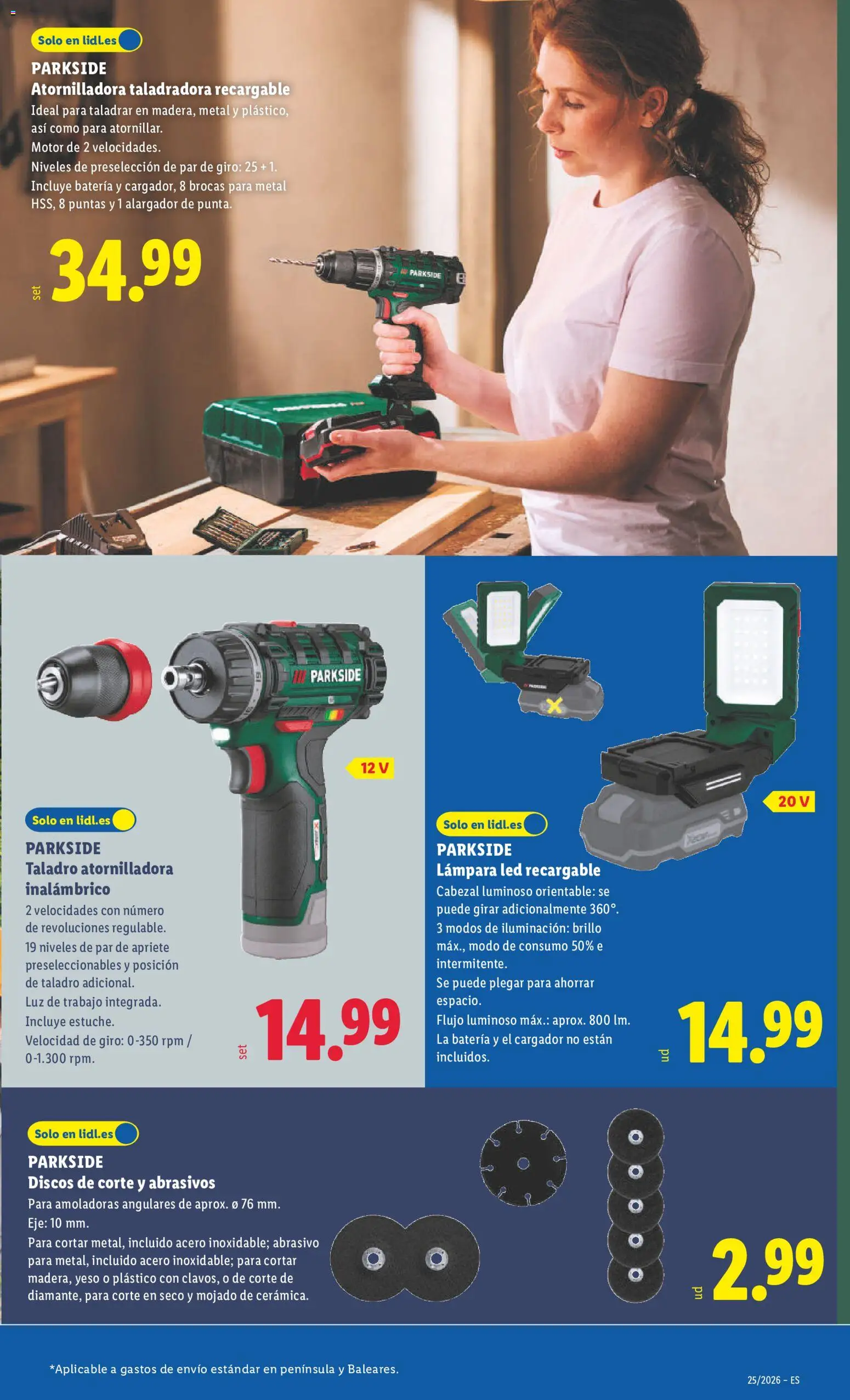 Lidl folleto de bazar Baleares │ válido desde el 15.06.2026 | Página: 5 | Productos: Galette de chaise, Batería, Lámpara