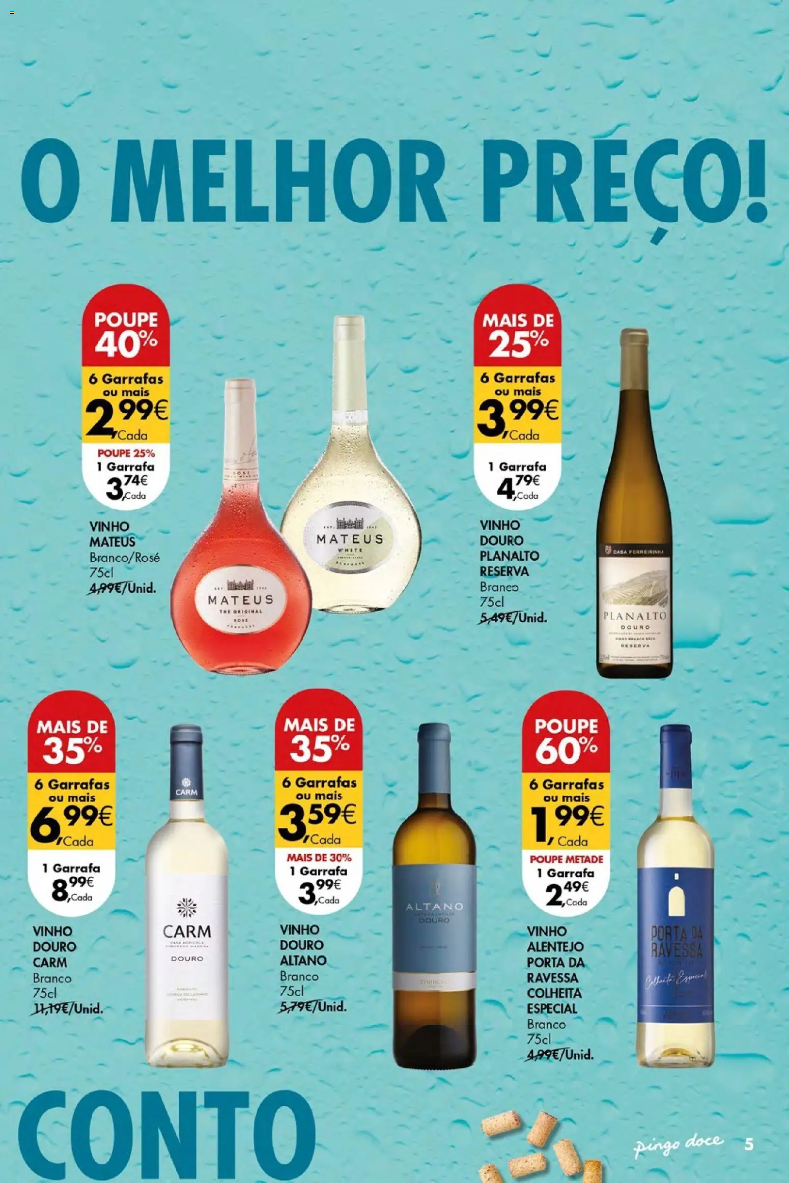 Pingo Doce Folheto Vinhos Frescos Açores │ válido de 02/07/2026 | Página: 5 | Produtos: Porta, Vinho