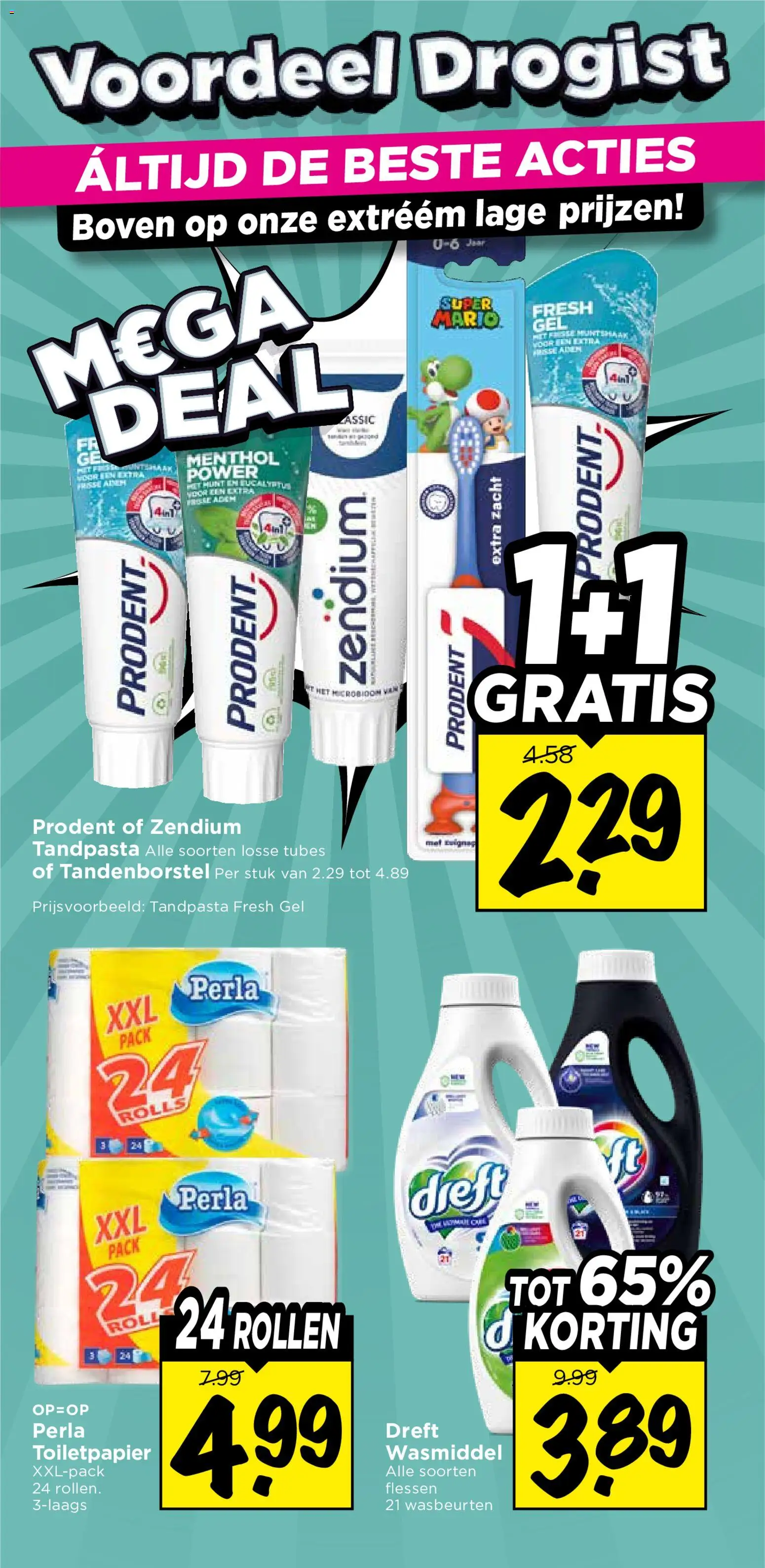 {H1} | Pagina: 29 | Producten: Tandpasta, Tandenborstel, Gel, Toiletpapier