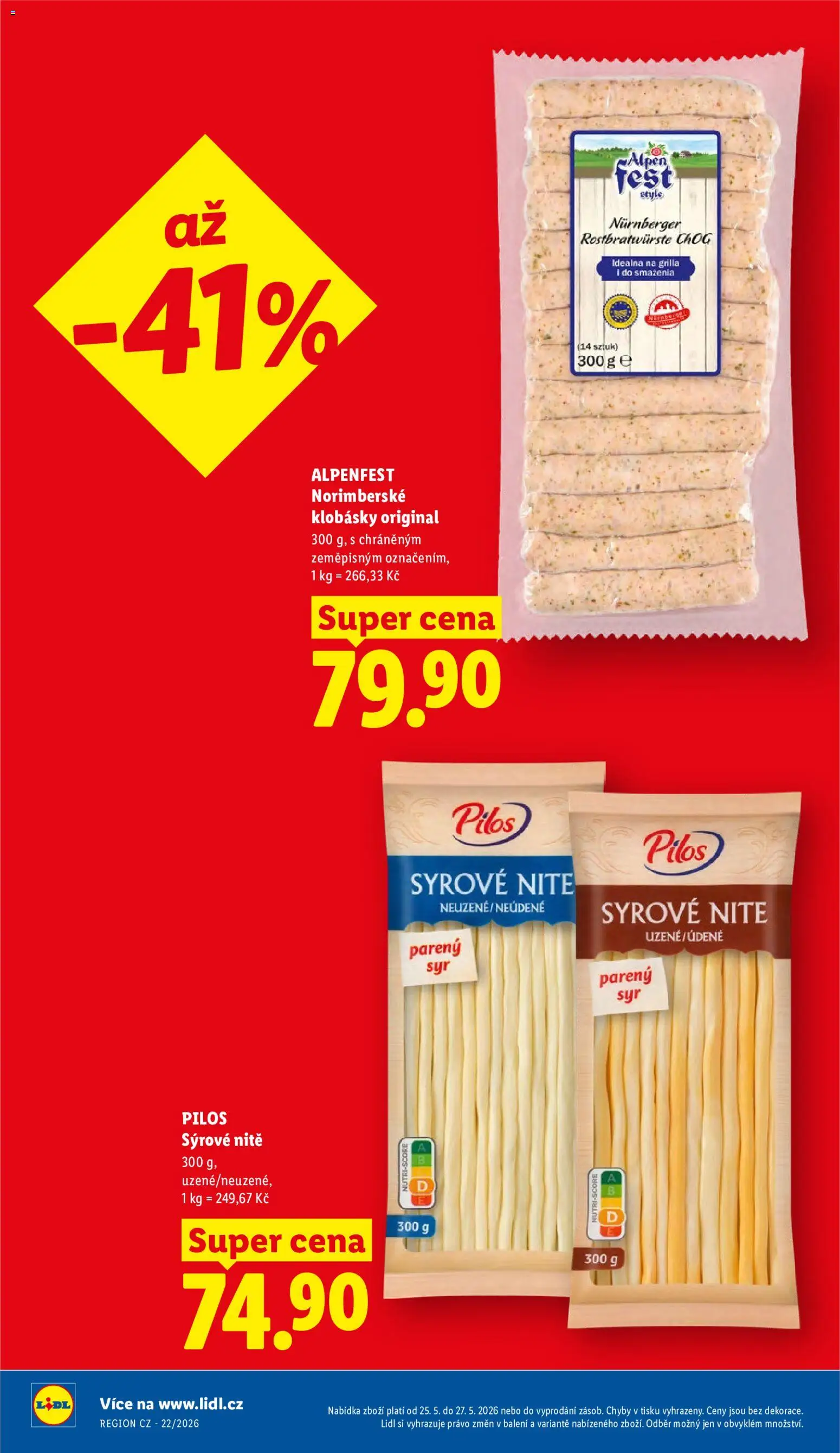 Lidl leták od 25.05.2026 💥 Nenechte si ujít TOP nabídky! ⭐ | Česko