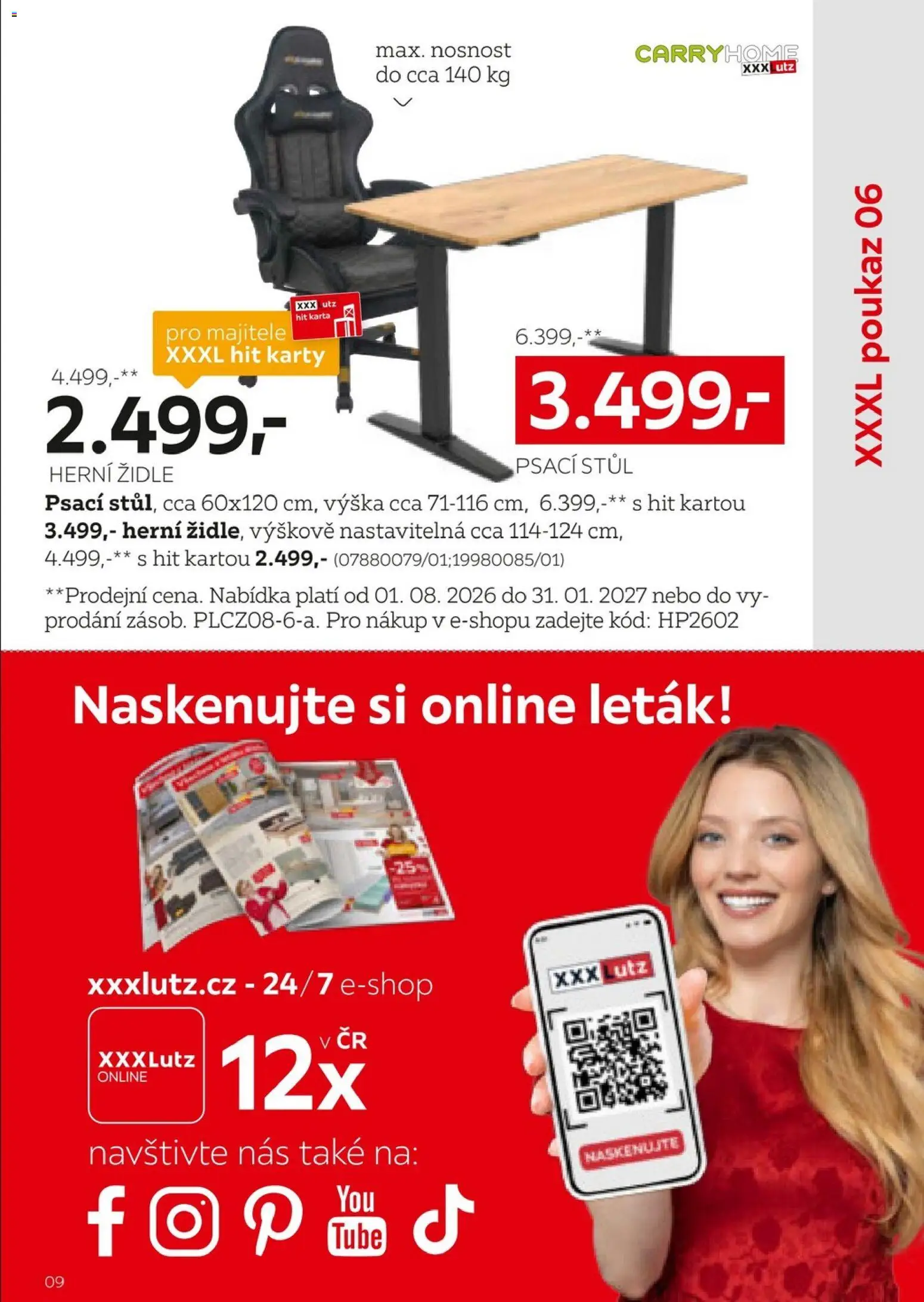XXXLutz leták - Být věrným zákazníkem se vyplatí od 01.08.2026 | Strana: 9 | Produkty: Židle, Karty
