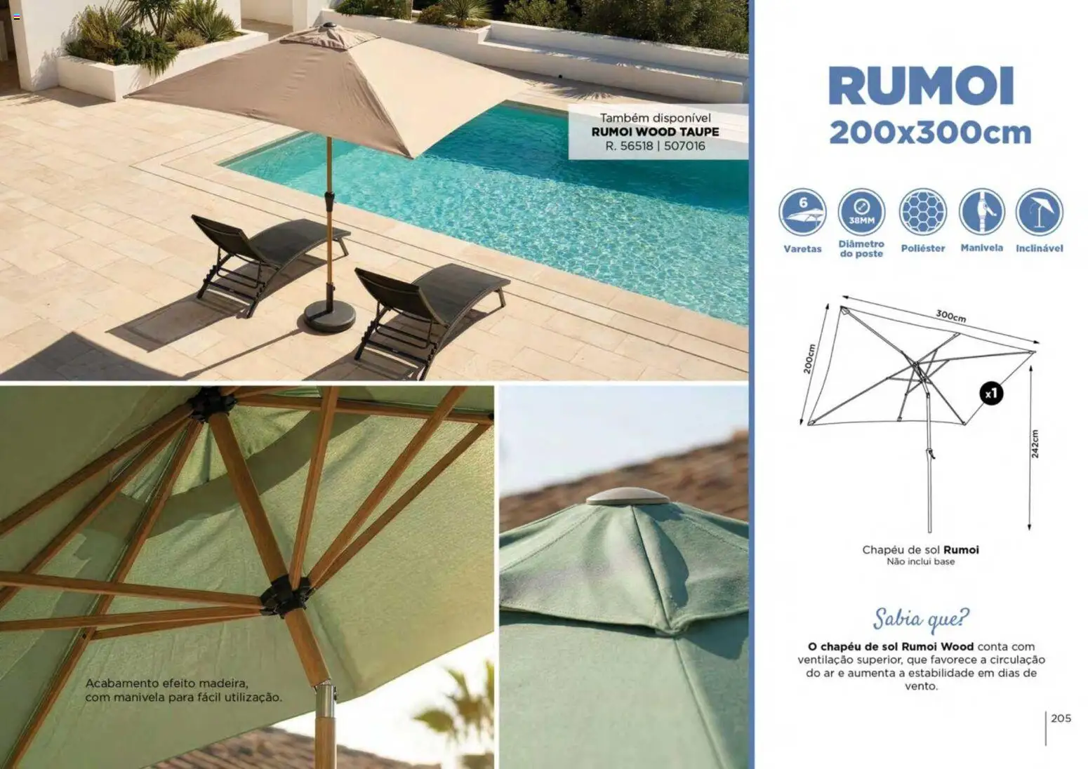 Espaço Casa folheto Ar Livre 2026 │ válido de 07.03.2026 | Página: 205 | Produtos: Chapéu, Base
