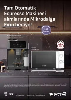 01 Temmuz 2026 tarihinden itibaren geçerli olan Arçelik kataloğu önizlemesi | Sayfa: 46 | Ürünler: Tost makinesi, Blender, Çay makinesi, Çay