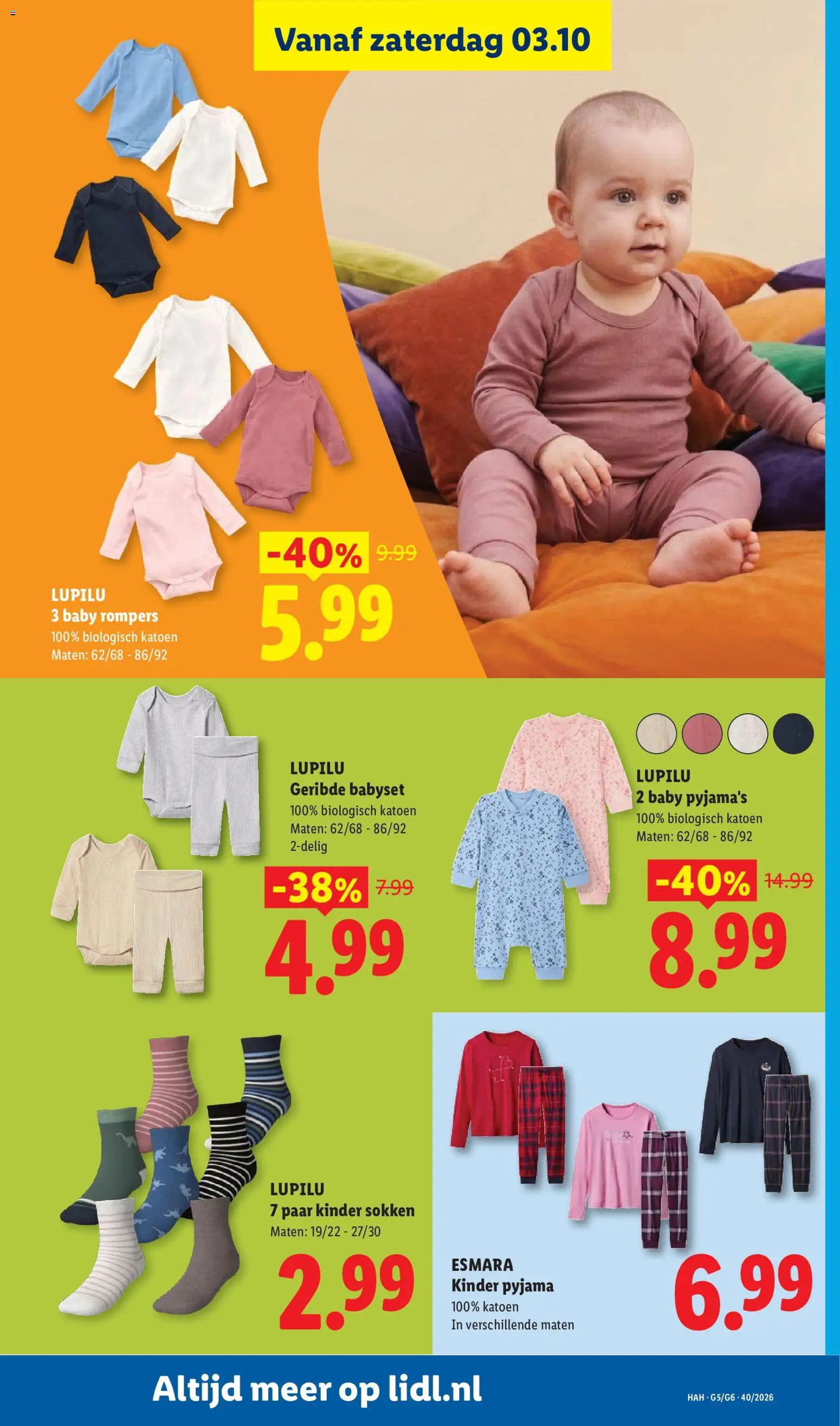{H1} | Pagina: 44 | Producten: Sokken, Pyjama, Kinder