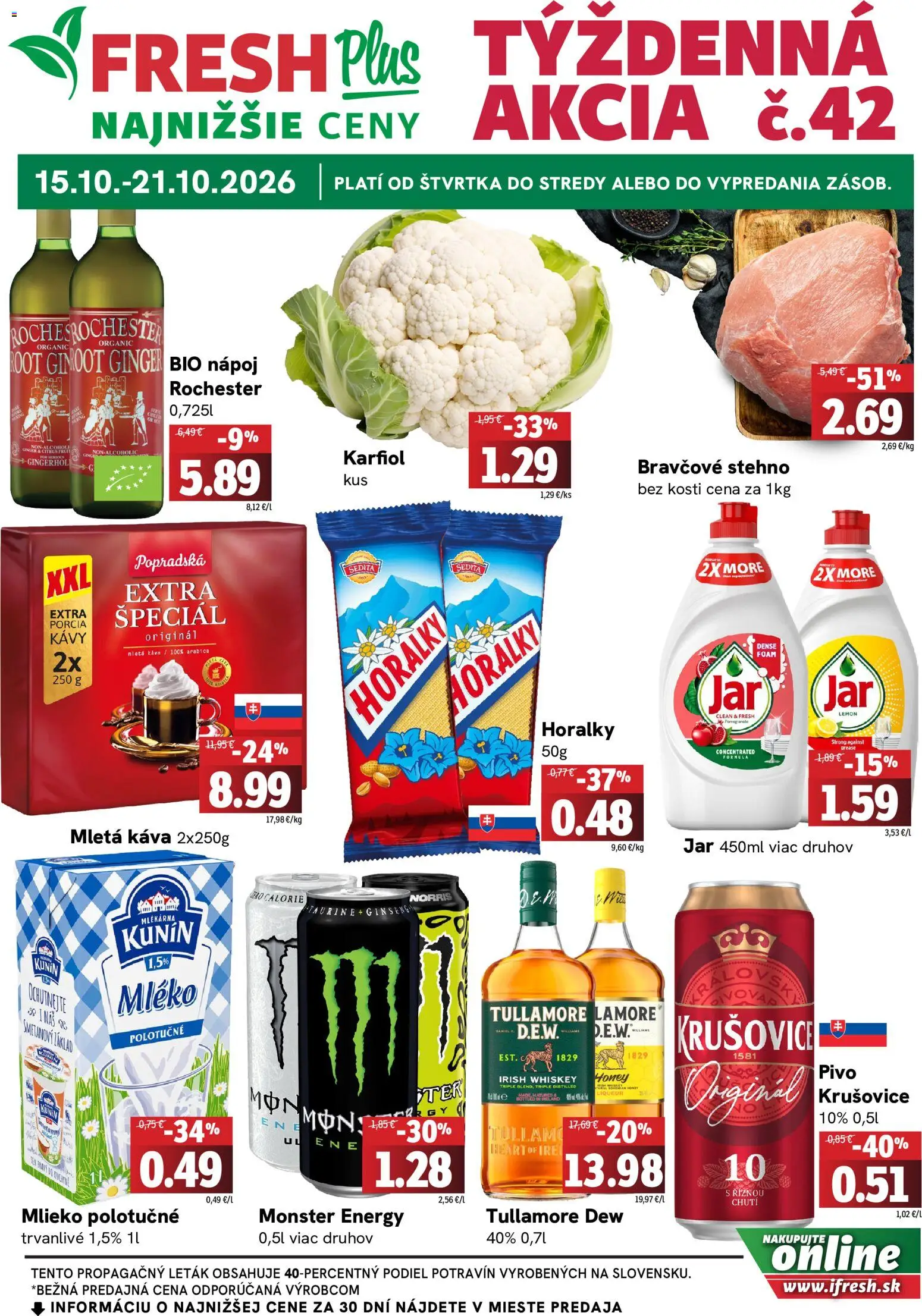 Nové Fresh akcie – leták je platný od 15.10.2026 | Strana: 1