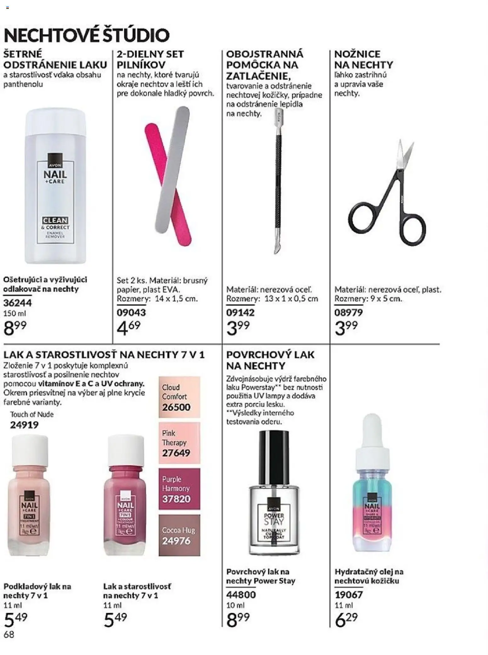Nové Avon akcie – leták je platný od 01.06.2026 | Strana: 68 | Produkty: Olej