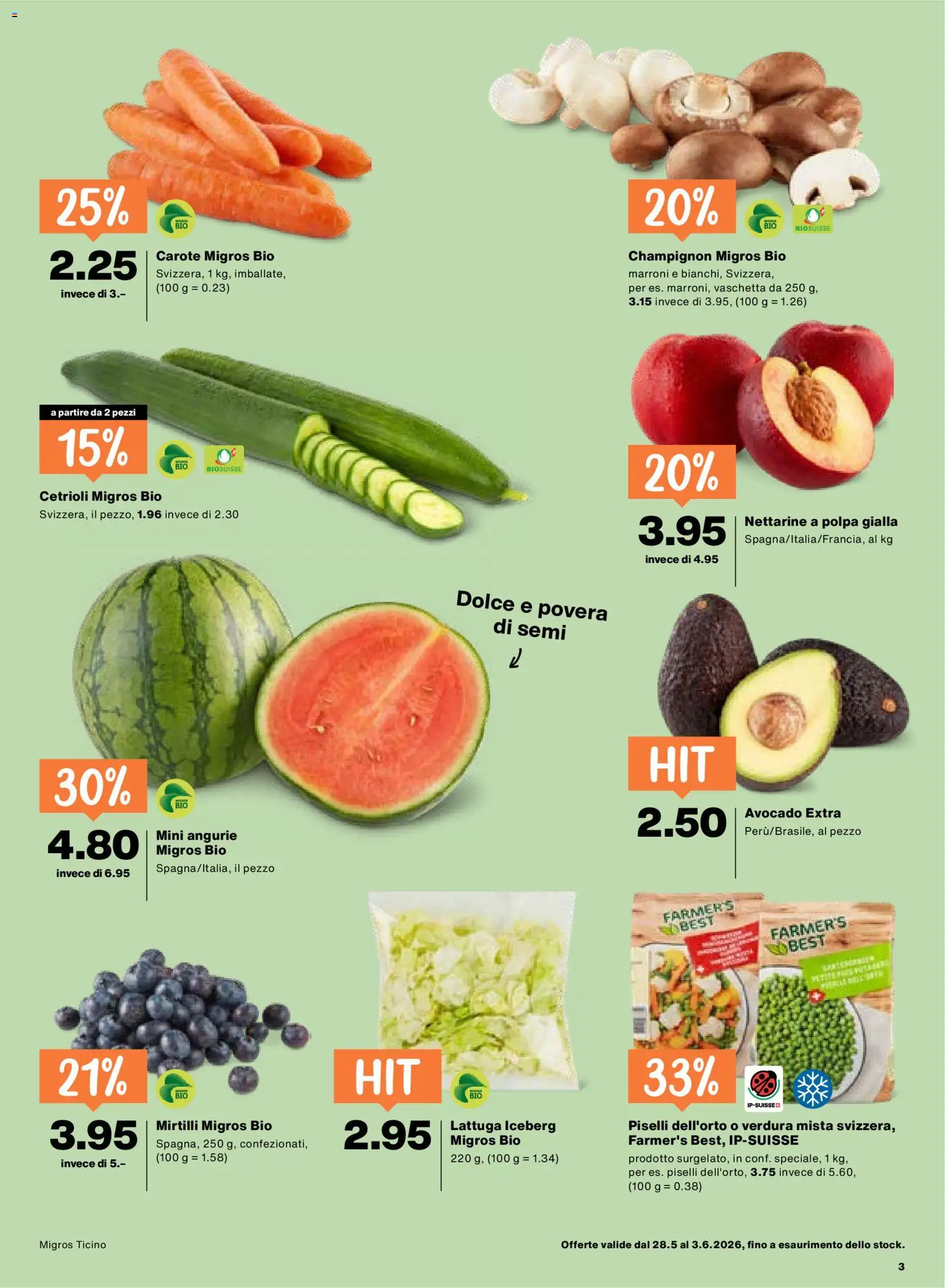 Migros aktionen IT – gültig ab 28.05.2026 | Seite: 3 | Produkte: Avocado
