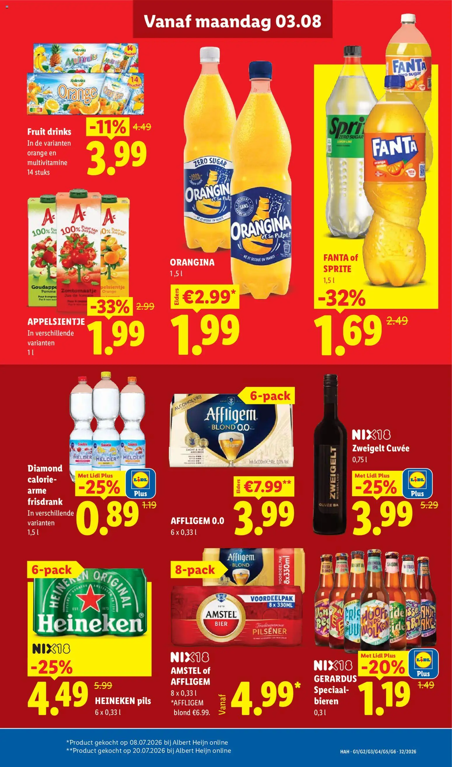 {H1} | Pagina: 11 | Producten: Heineken, Fanta, Sprite, Fruit