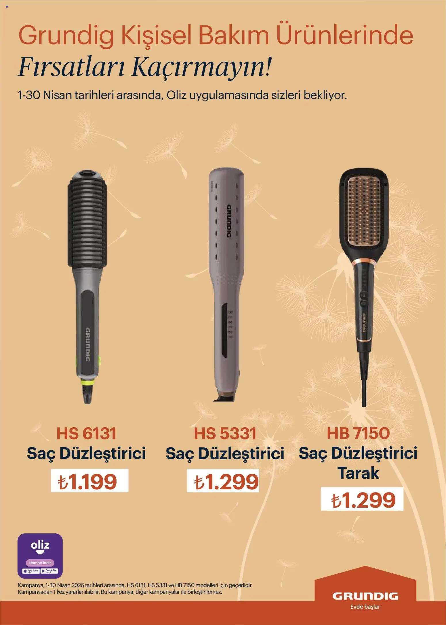 Arçelik Katalog - 01.04.2026 tarihinden itibaren geçerlidir | Sayfa: 101 | Ürünler: Saç düzleştirici