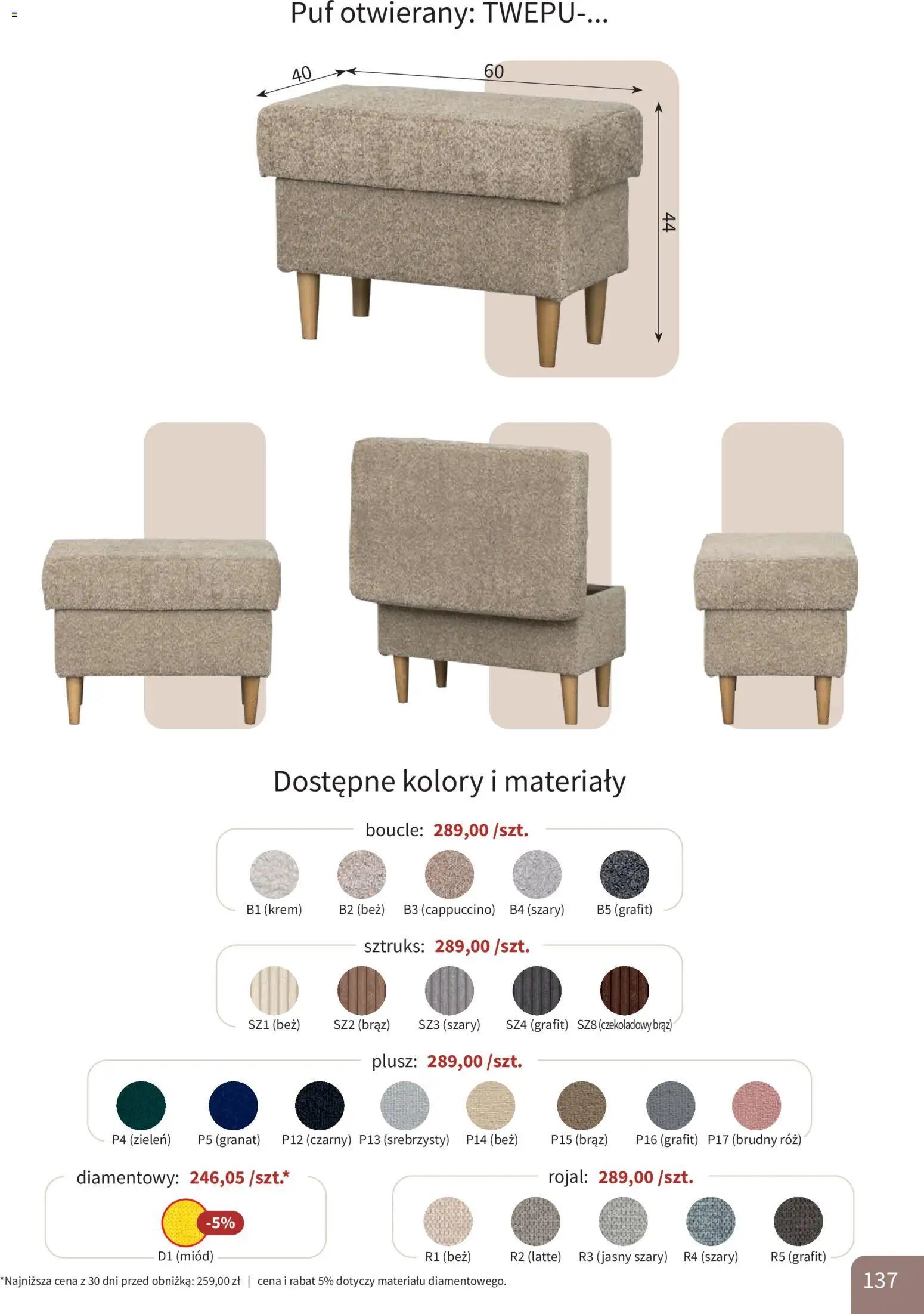 Bodzio Katalog od 01.04.2026 | Strona: 137 | Produkty: Miód, Cappuccino, Róż, Krem