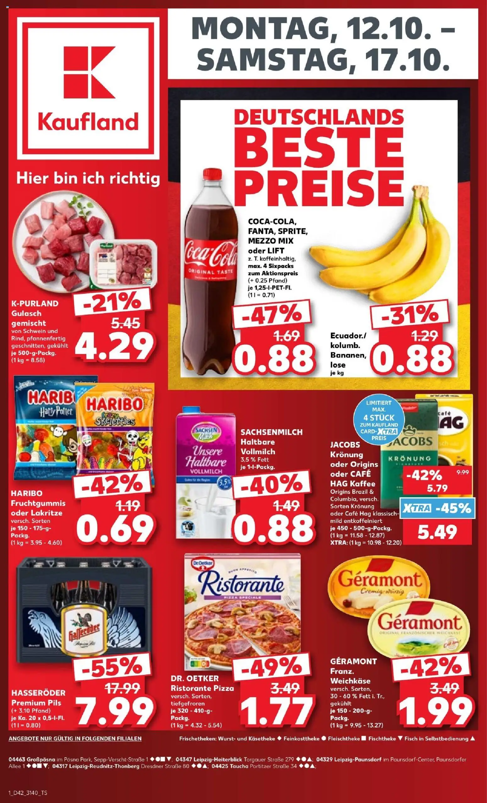 Kaufland Prospekt Leipzig – gültig ab 12.10.2026 | Seite: 5 | Produkte: Salami, Schinken, Lauch