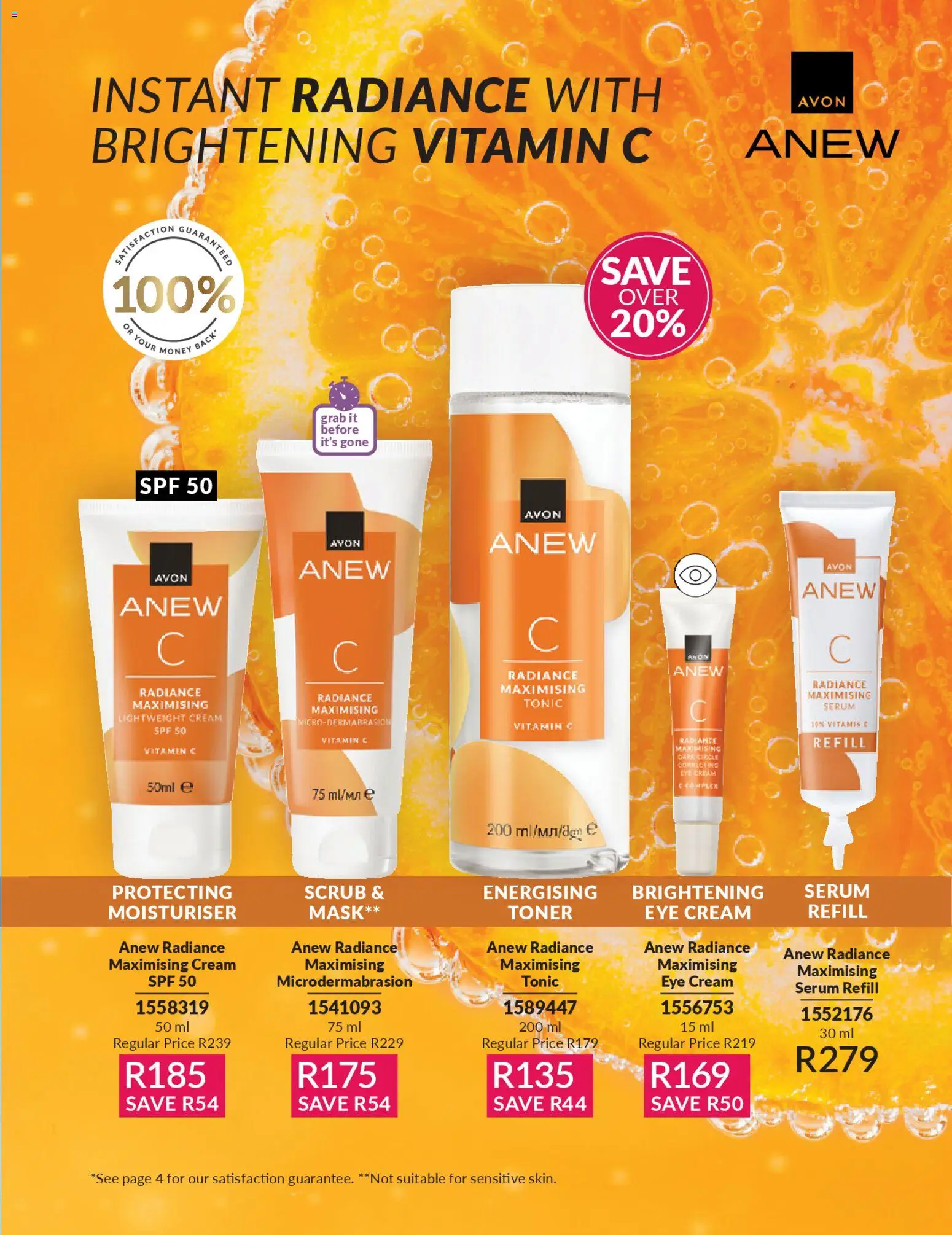 New Avon catalogue – valid from 01.04.2026 | Page: 35 | Products: Toner, Tonic, Cream, Eye cream