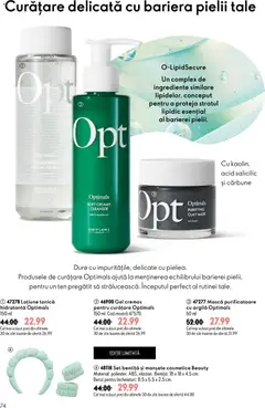 Ofertele Oriflame valabile de la 09.09.2026 | Pagină: 74 | Produse: Loțiune tonică, Toner