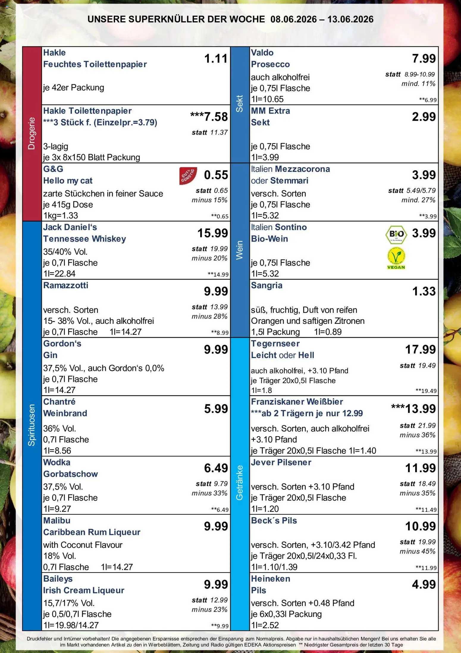 Simmel Bayern – gültig ab 08.06.2026 | Seite: 4 | Produkte: Franziskaner, Ramazzotti, Toilettenpapier, Feuchtes Toilettenpapier