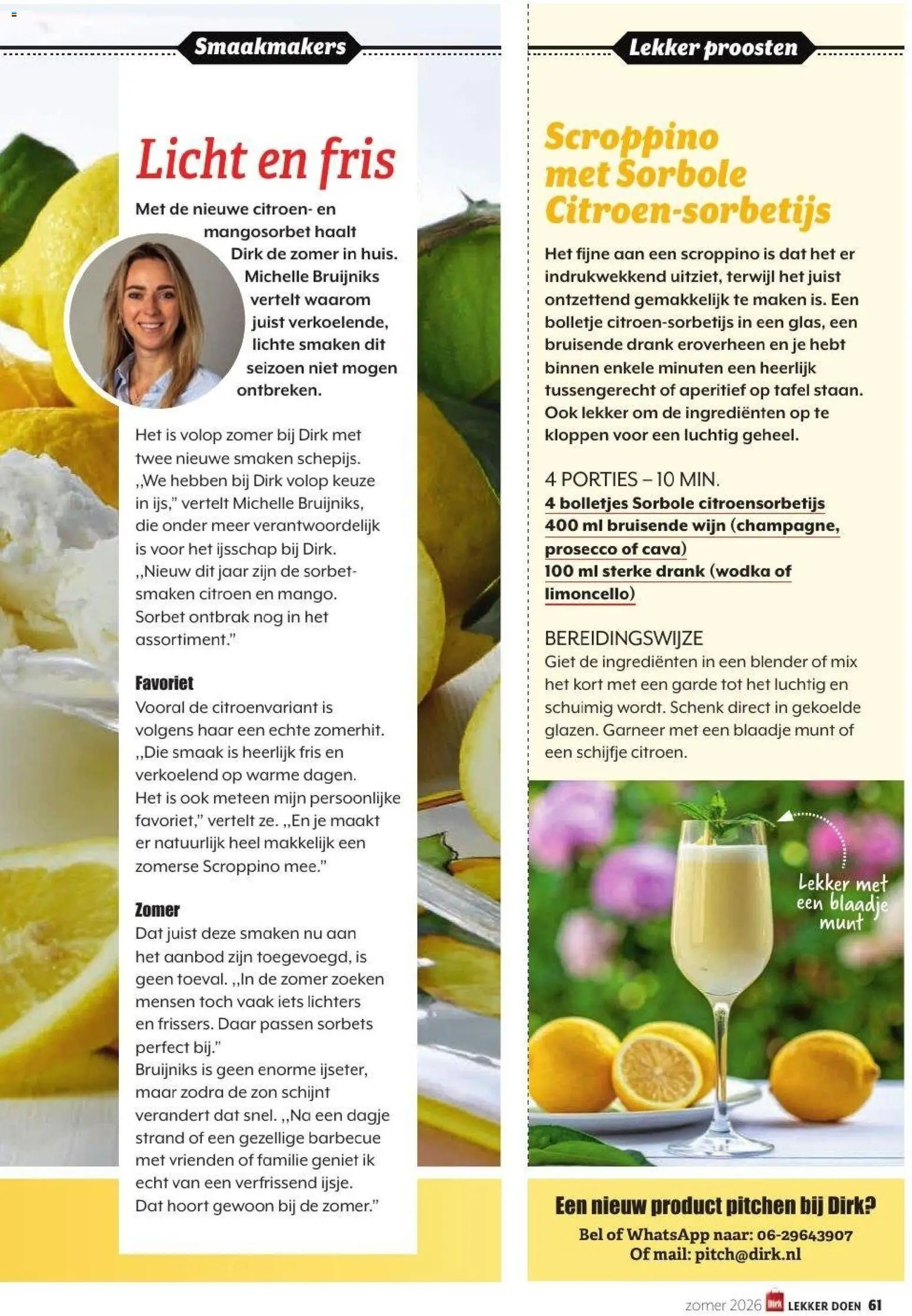 {H1} | Pagina: 61 | Producten: Munt, Wodka, Bolletjes, Tafel