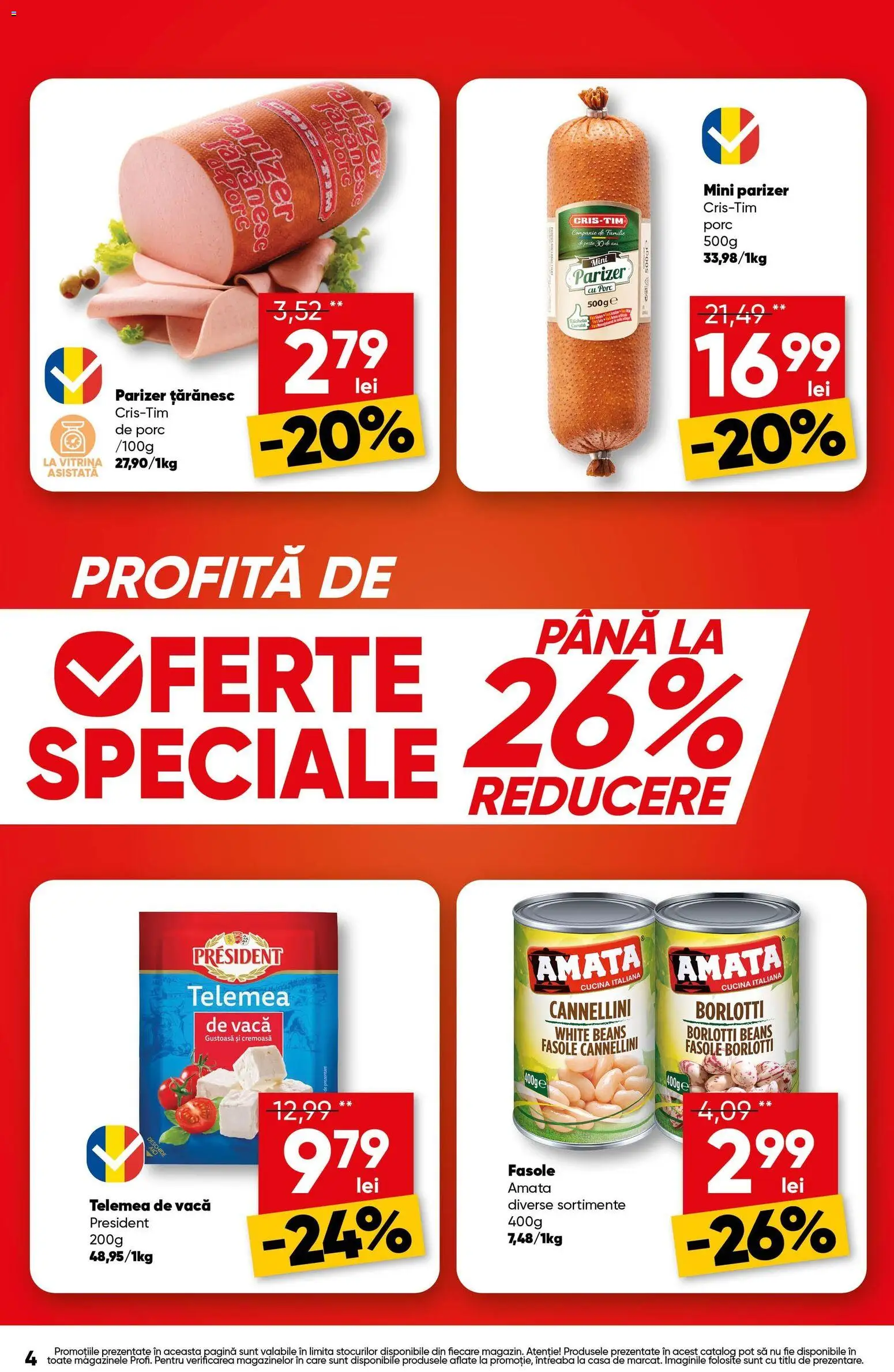 Noul catalog Profi – valabil de la 17.09.2026 | Pagină: 4 | Produse: Vitrină, Parizer