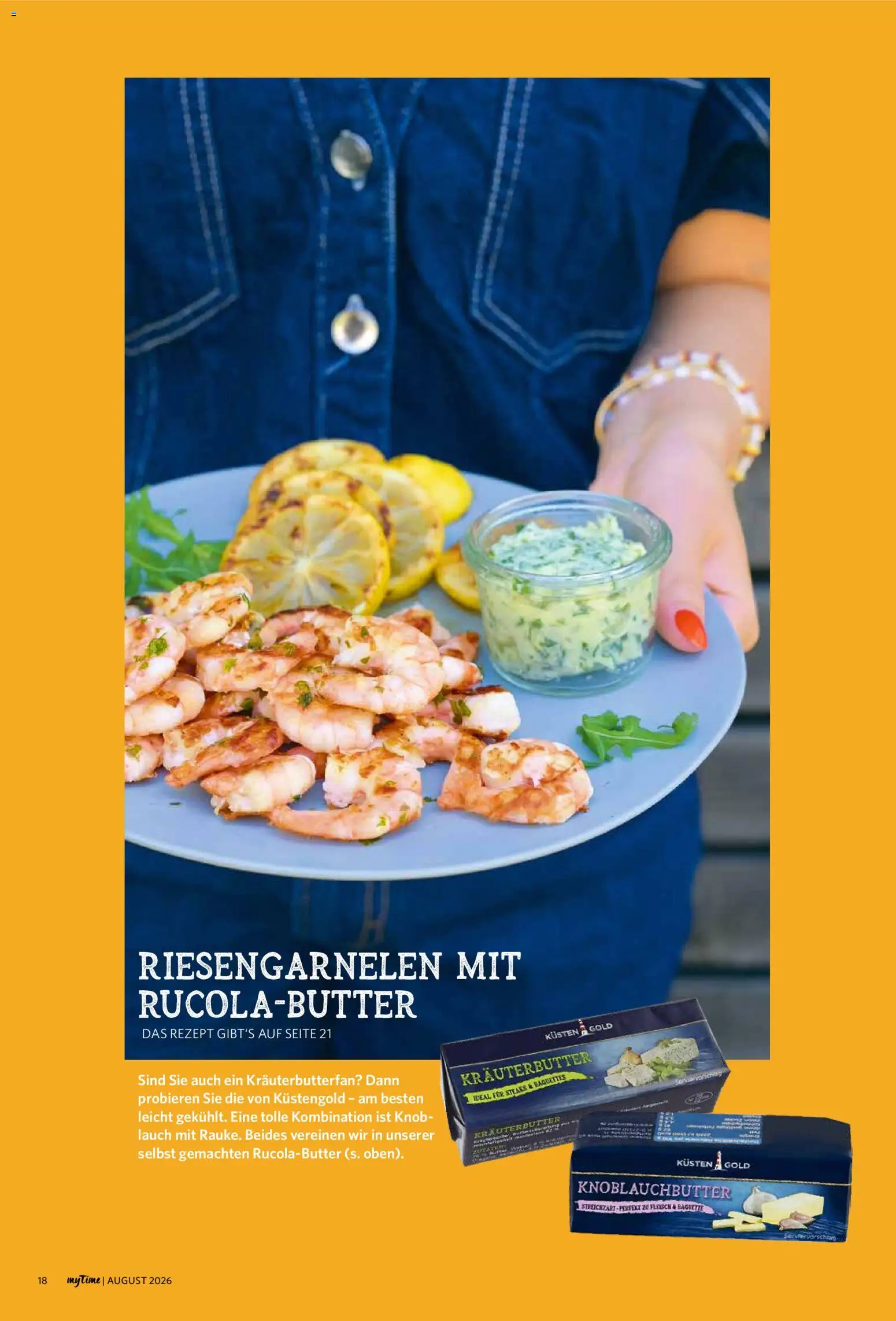 Combi myTime August 2026 – gültig ab 01.08.2026 | Seite: 18 | Produkte: Baguette, Kräuterbutter, Fleisch