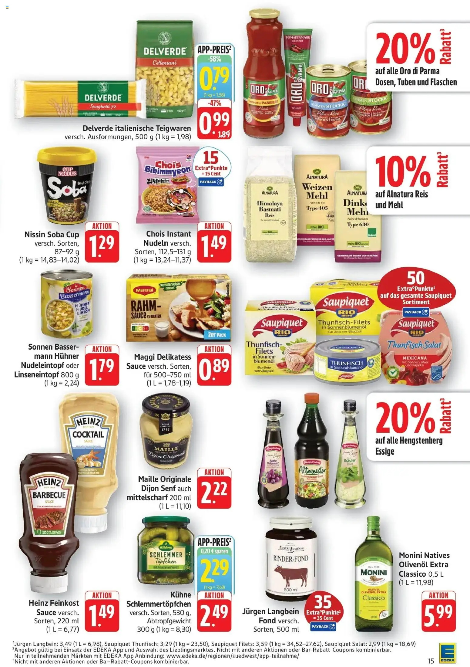 E center Prospekt Eislingen (ab 26.10.2026) zum Blättern | Seite: 15 | Produkte: Mais, Olivenol, Paprika, Salat