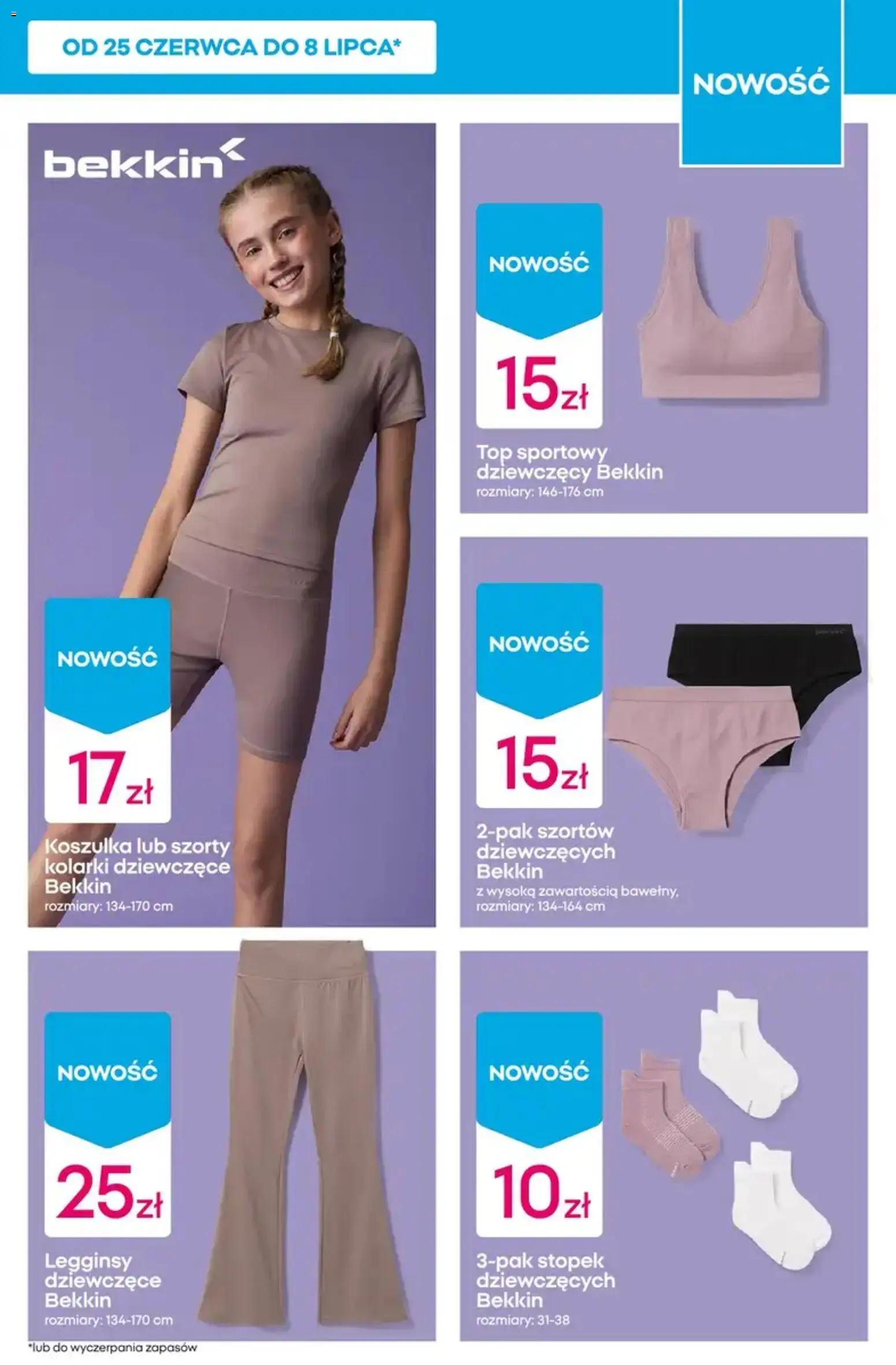 Pepco gazetka od 25.06.2026 | Strona: 3 | Produkty: Szorty, Top, Legginsy