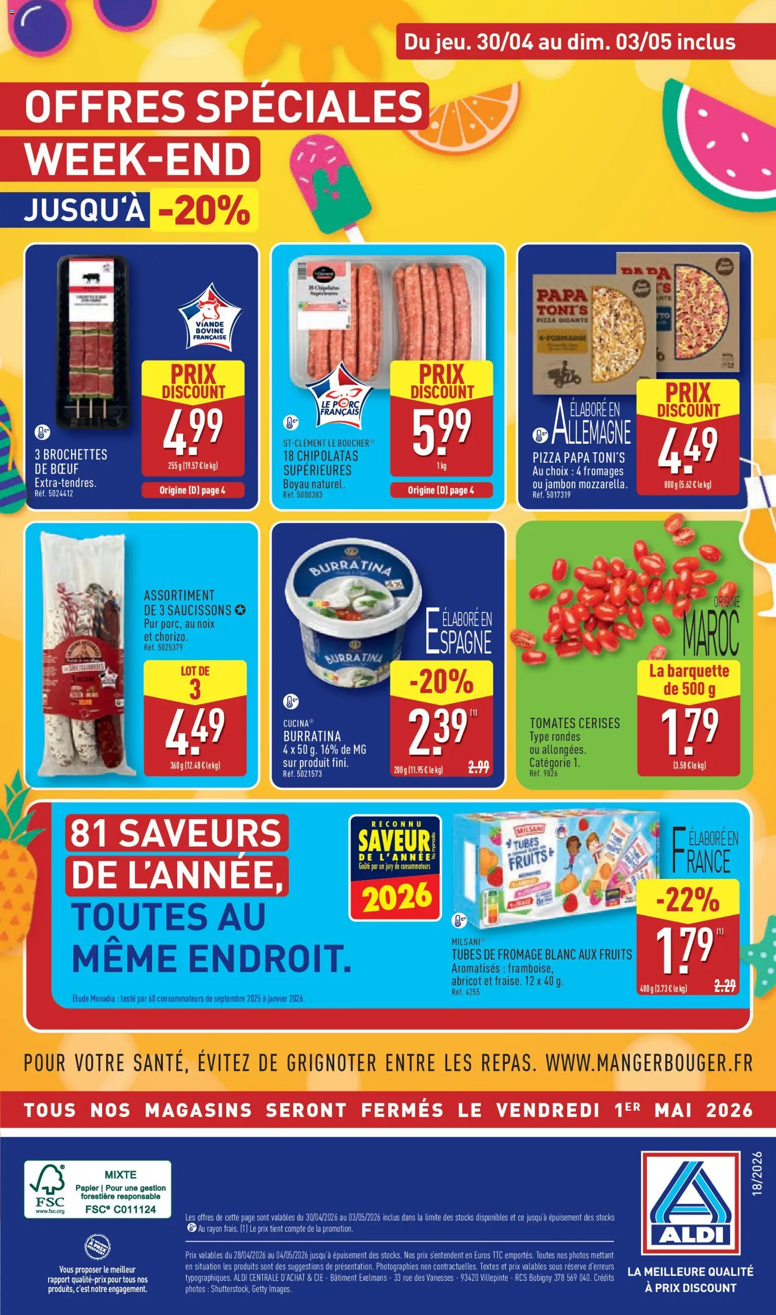 {H1} | Page: 46 | Produits: Abricot, Chorizo, Fromage blanc, Fromage