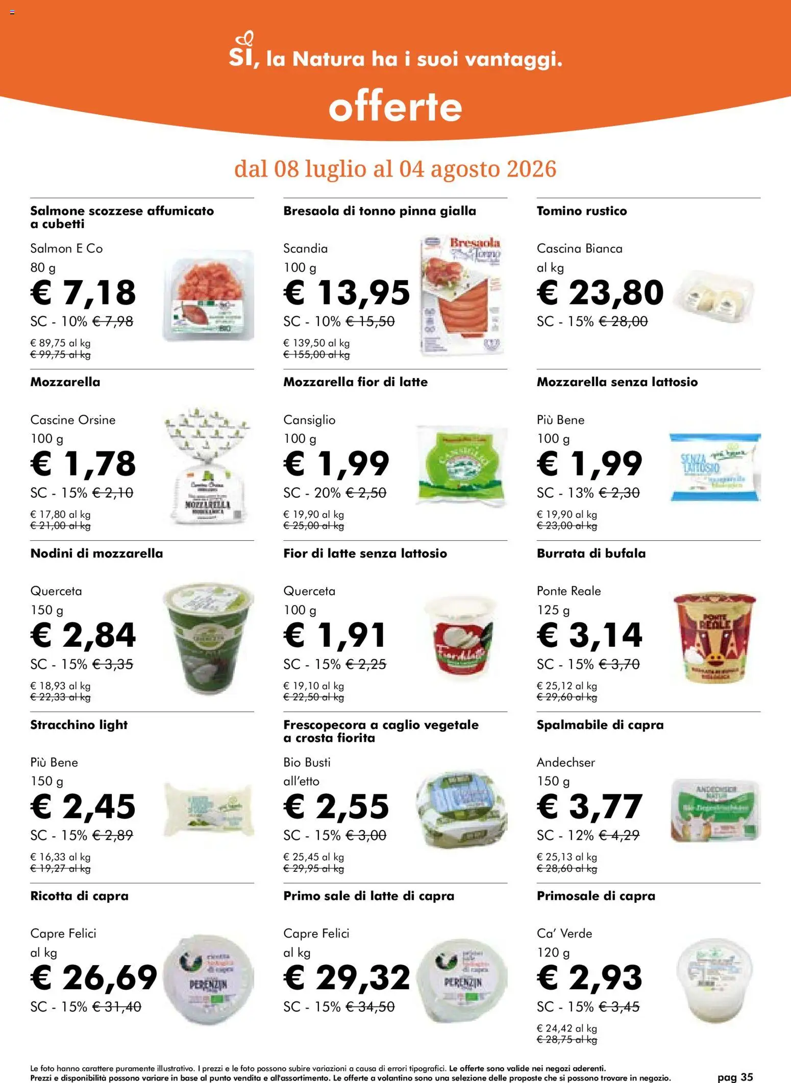 Volantino Natura Sì del 08/07/2026 | Pagina: 35