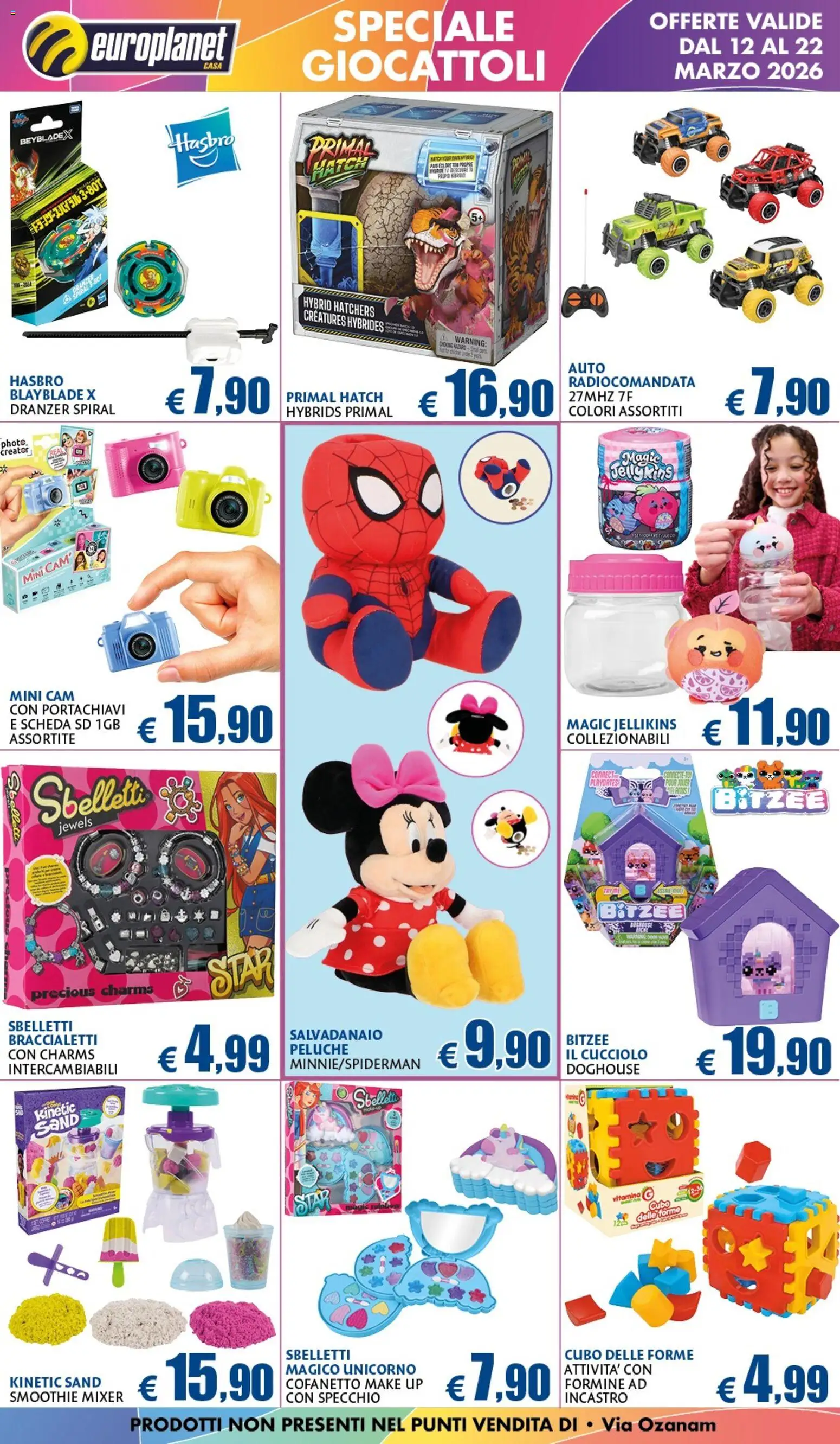 Volantino Europlanet Casa del 12.03.2026 | Pagina: 15 | Prodotti: Peluche, Mixer, Specchio