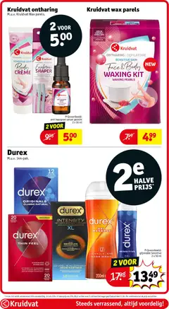 Kruidvat folder week 34 - Voorbeeld van een folder van Kruidvat, geldig van 18-08-2026 | Pagina: 42 | Producten: Condooms, Glijmiddel, La, Crème