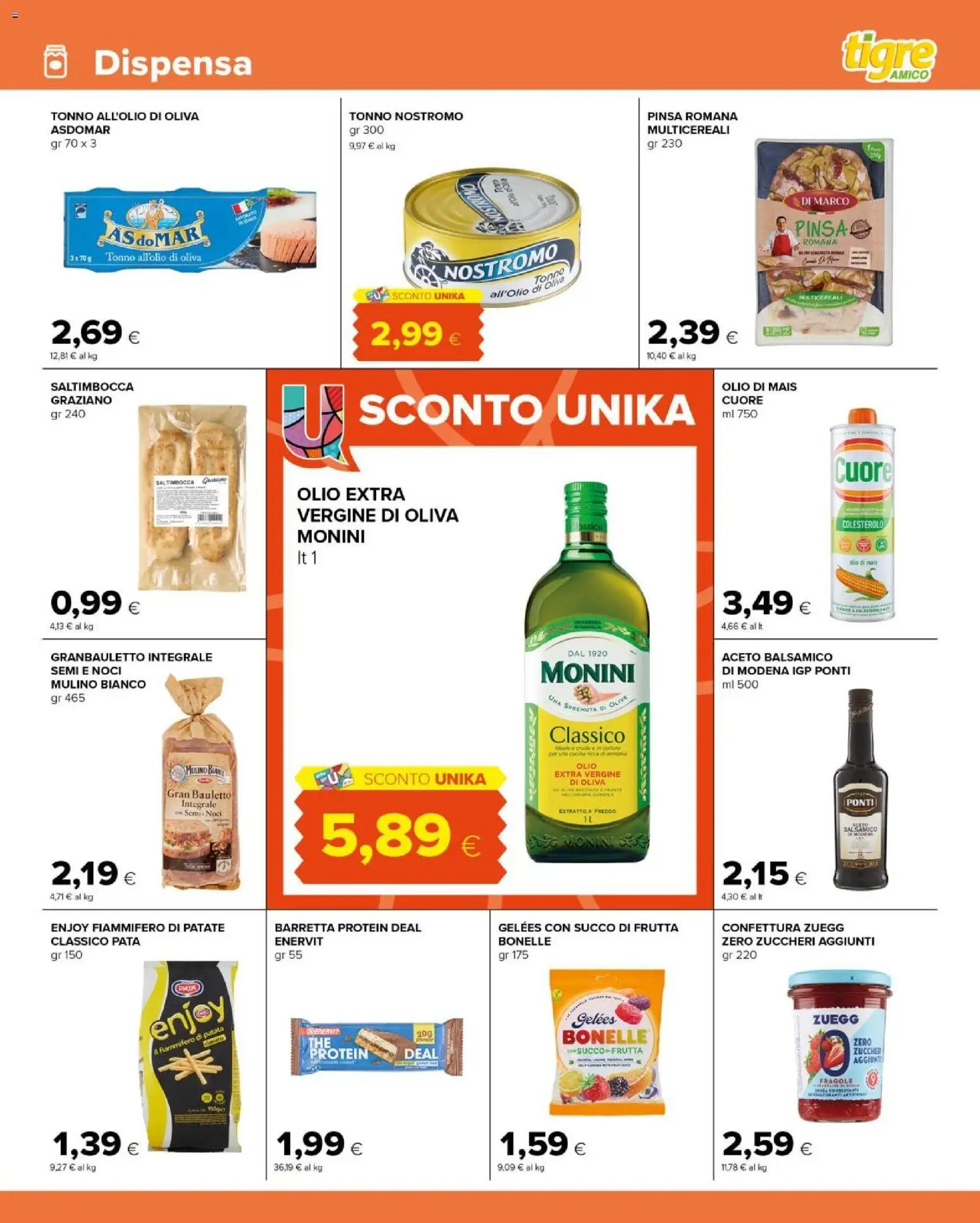 Volantino Tigre del 07.04.2026 | Pagina: 9 | Prodotti: Patate, Frutta, Aceto, Succo di frutta