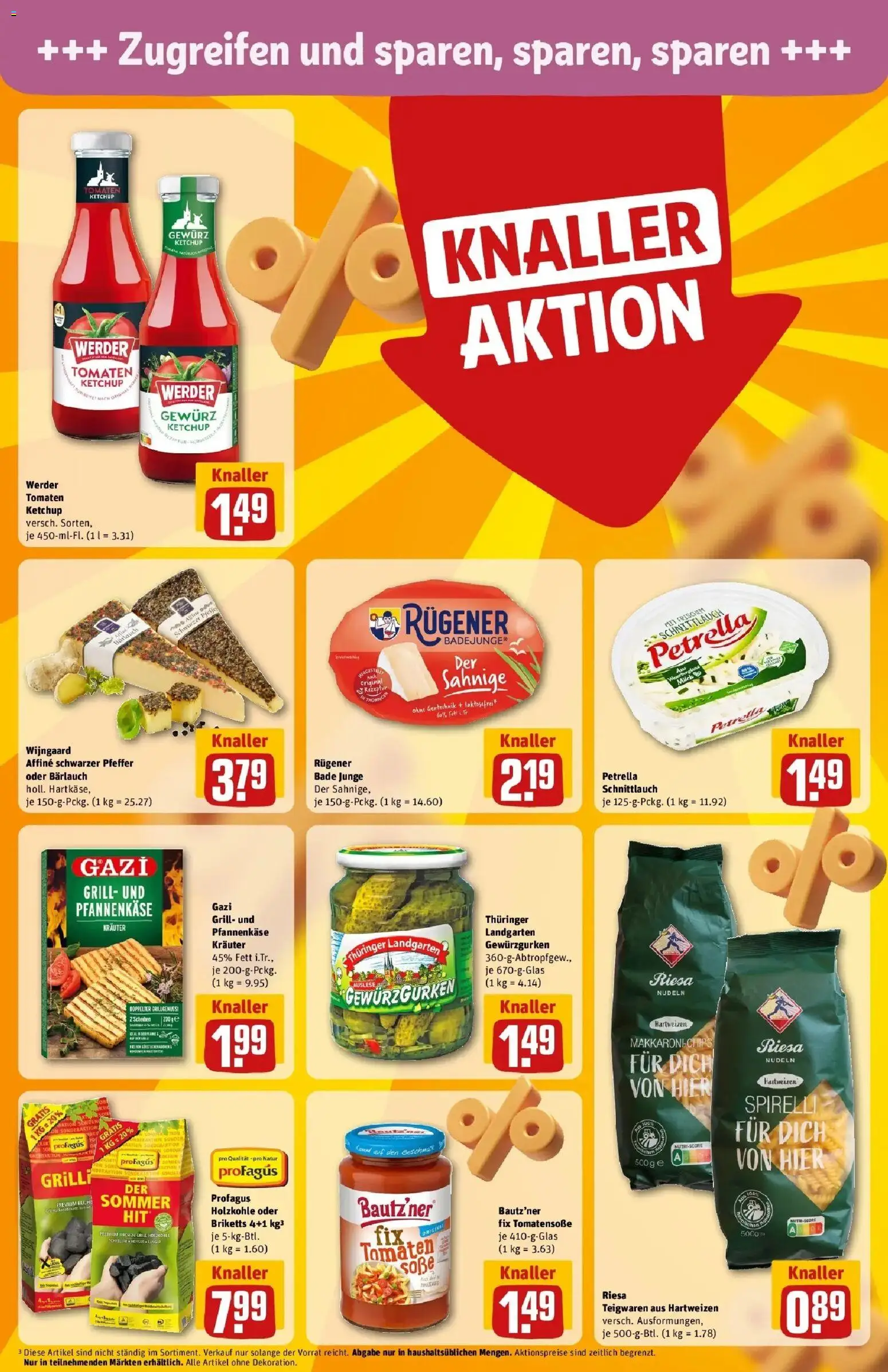 Rewe Prospekt Elsterwerda – gültig ab 27.07.2026 | Seite: 18 | Produkte: Grill, Milch, Nudeln, Ketchup