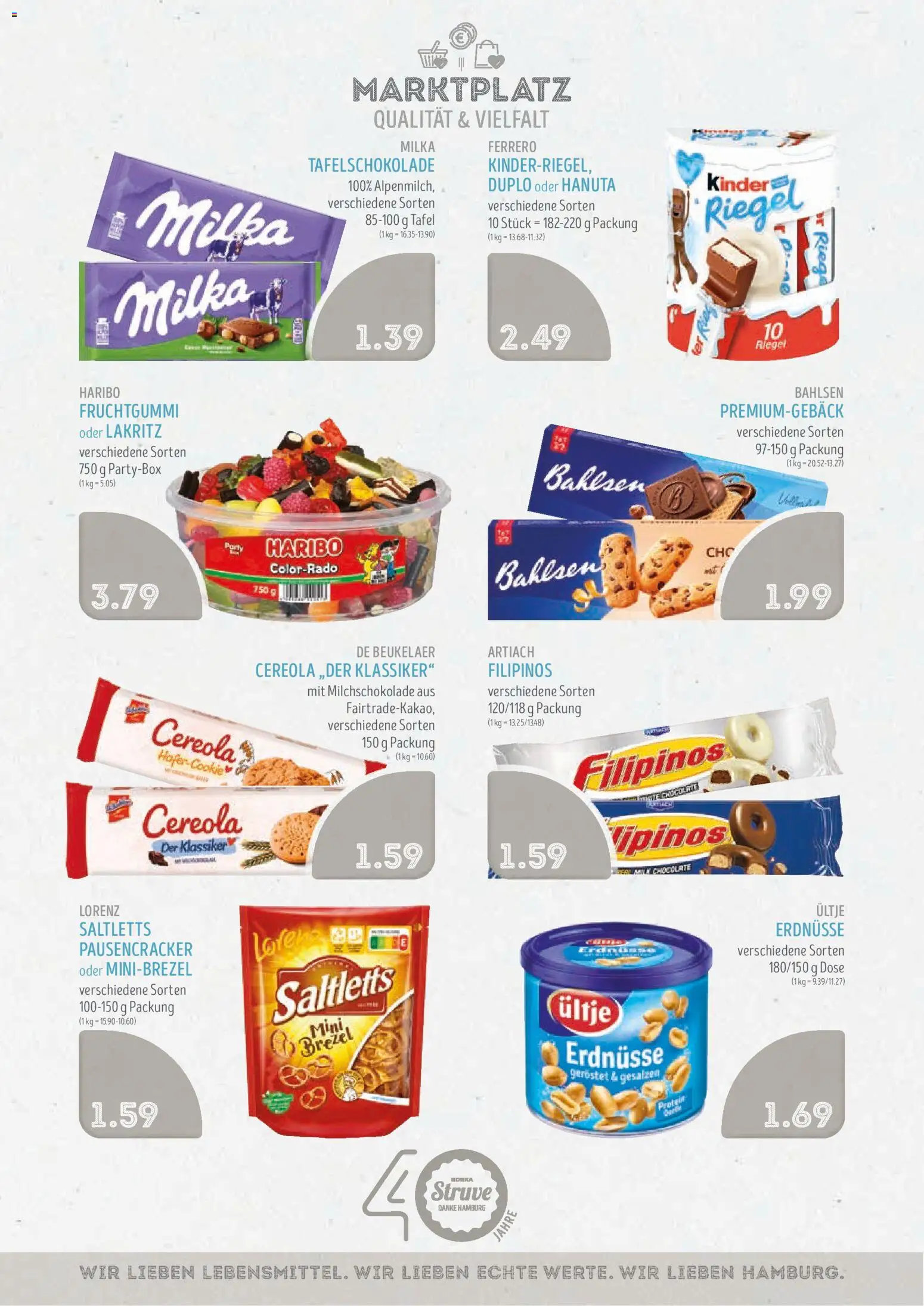 Edeka Struve Prospekt – gültig ab 28.09.2026 | Seite: 11 | Produkte: Erdnüsse, Haribo, Milka