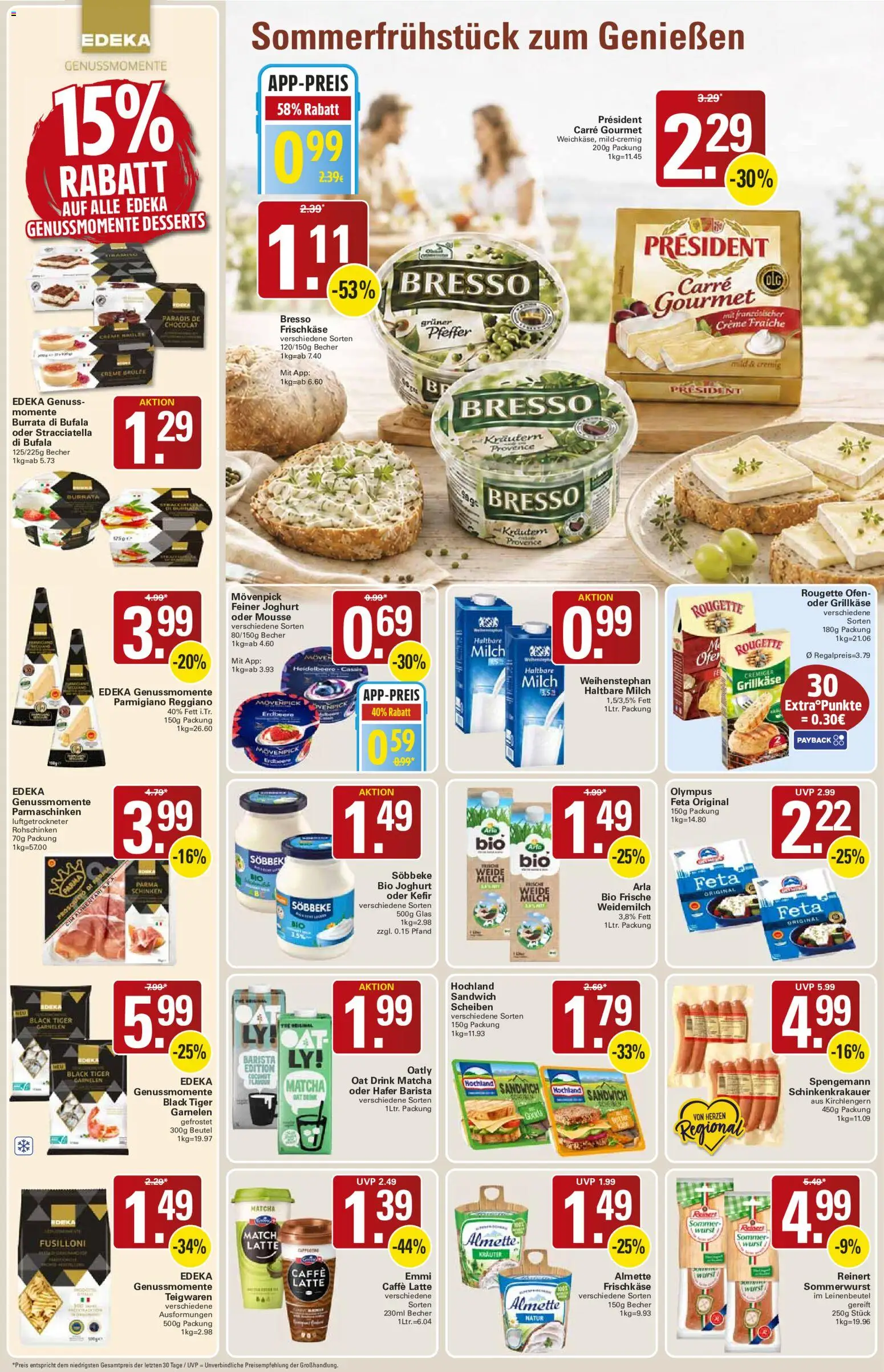 WEZ Prospekt – gültig ab 03.08.2026 | Seite: 8 | Produkte: Kefir, Garnelen, Oatly, Wurst