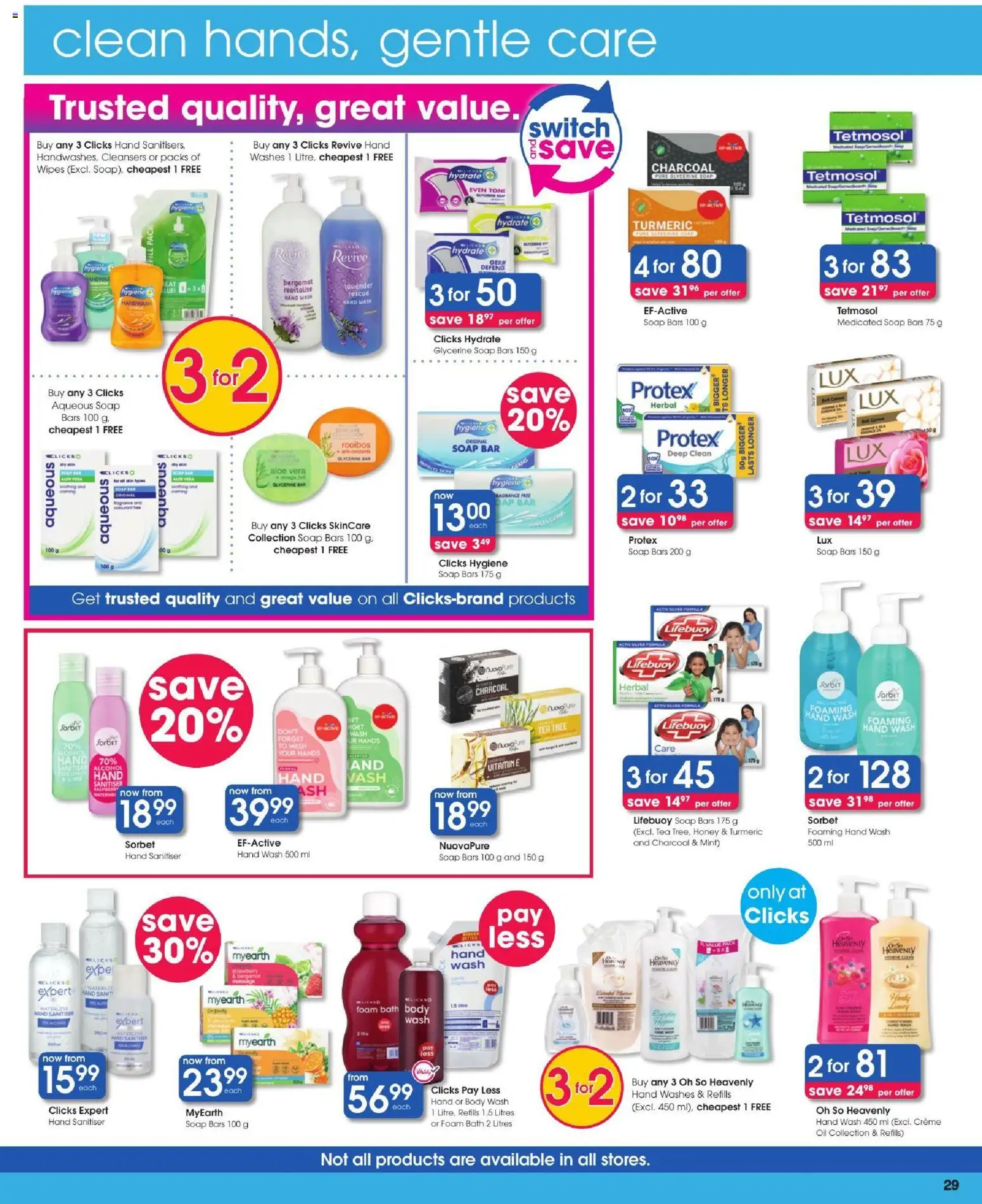 New Clicks catalogue – valid from 11/08/2026 | Page: 29 | Products: Oil, Switch, Tea, Soap