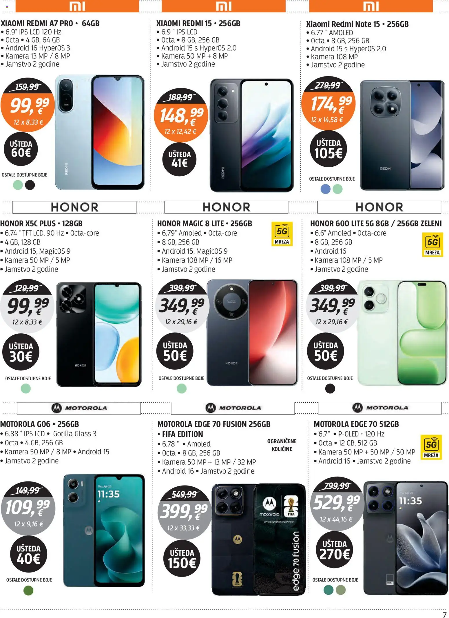 Centar Tehnike katalog | vrijedi od 06.07.2026 | Stranica: 7 | Proizvodi: Smartphone