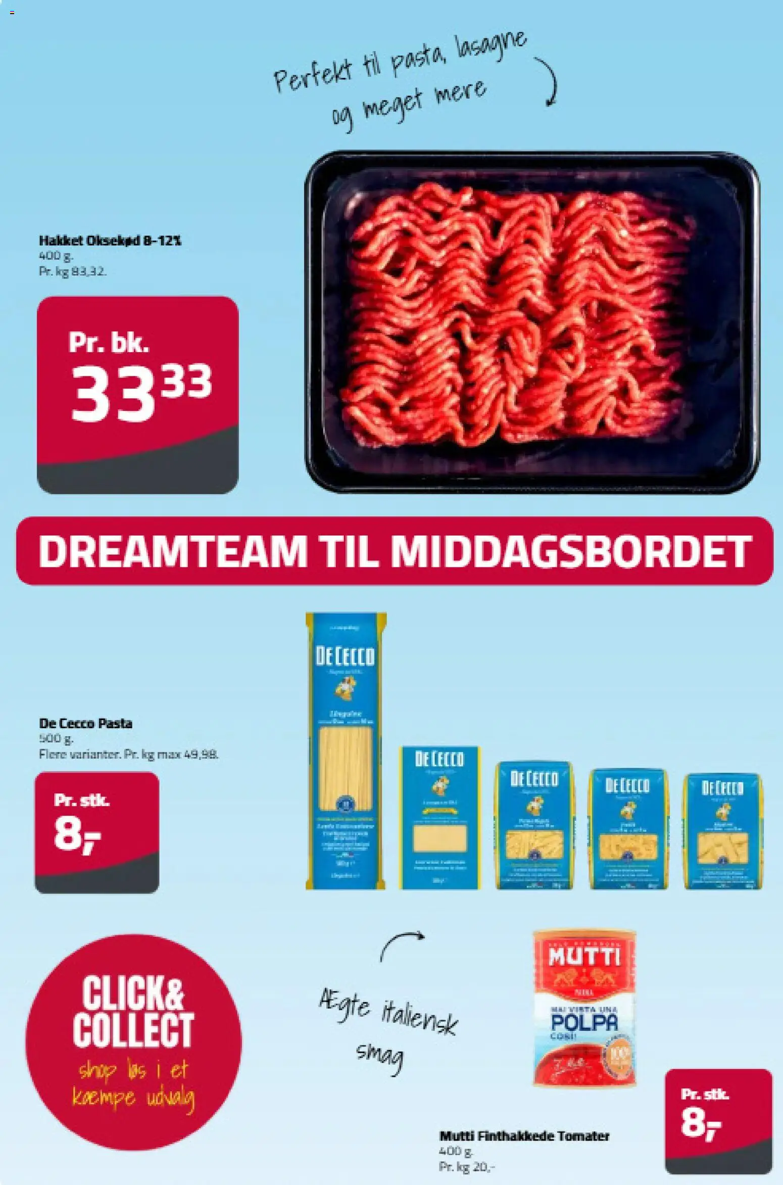 Fleggaard tilbudsavis – gyldig fra 19/08/2026 | Side: 2 | Produkter: Tomater, Pasta, Oksekød, Lasagne