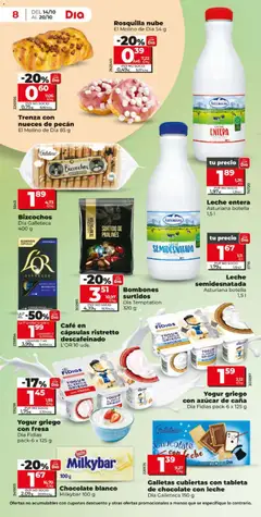 Vista previa GALLETAS CUBIERTAS CON TABLETA DE CHOCOLATE CON LECHE, Galletas cubiertas con tableta de chocolate con leche Dia Galleteca 150 g válido desde el 14/10/2026 | Página: 8