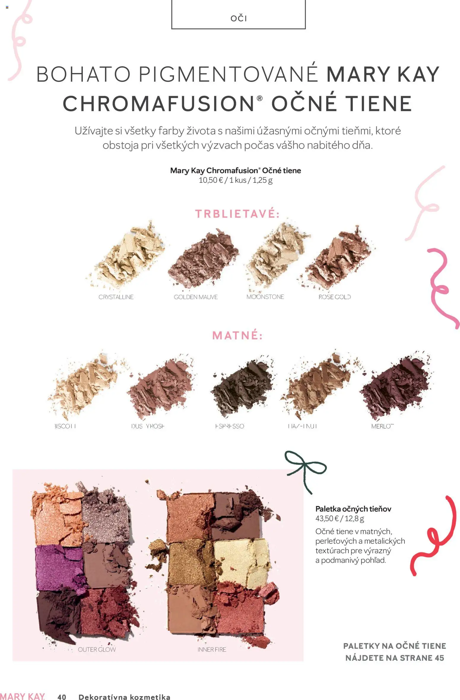 Nové Mary Kay akcie – leták je platný od 30.09.2026 | Strana: 40 | Produkty: Očné tiene