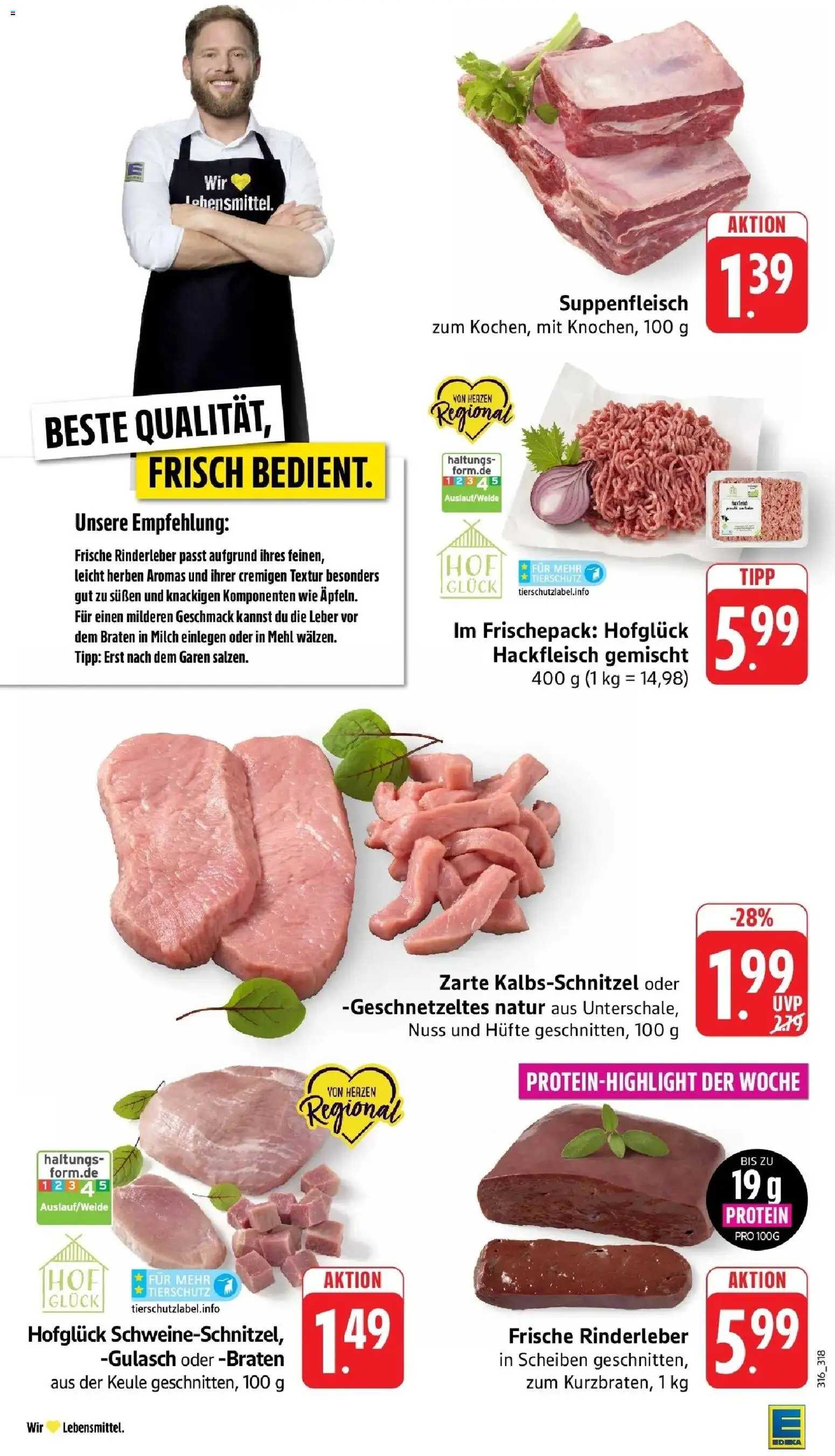 Edeka Prospekt Nonnenhorn / Bodensee (ab 05.10.2026) » Angebote Online | Seite: 8 | Produkte: Milch, Gulasch, Suppenfleisch, Hackfleisch